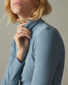 Micro Rib Turtleneck - Lead sold by American Giant