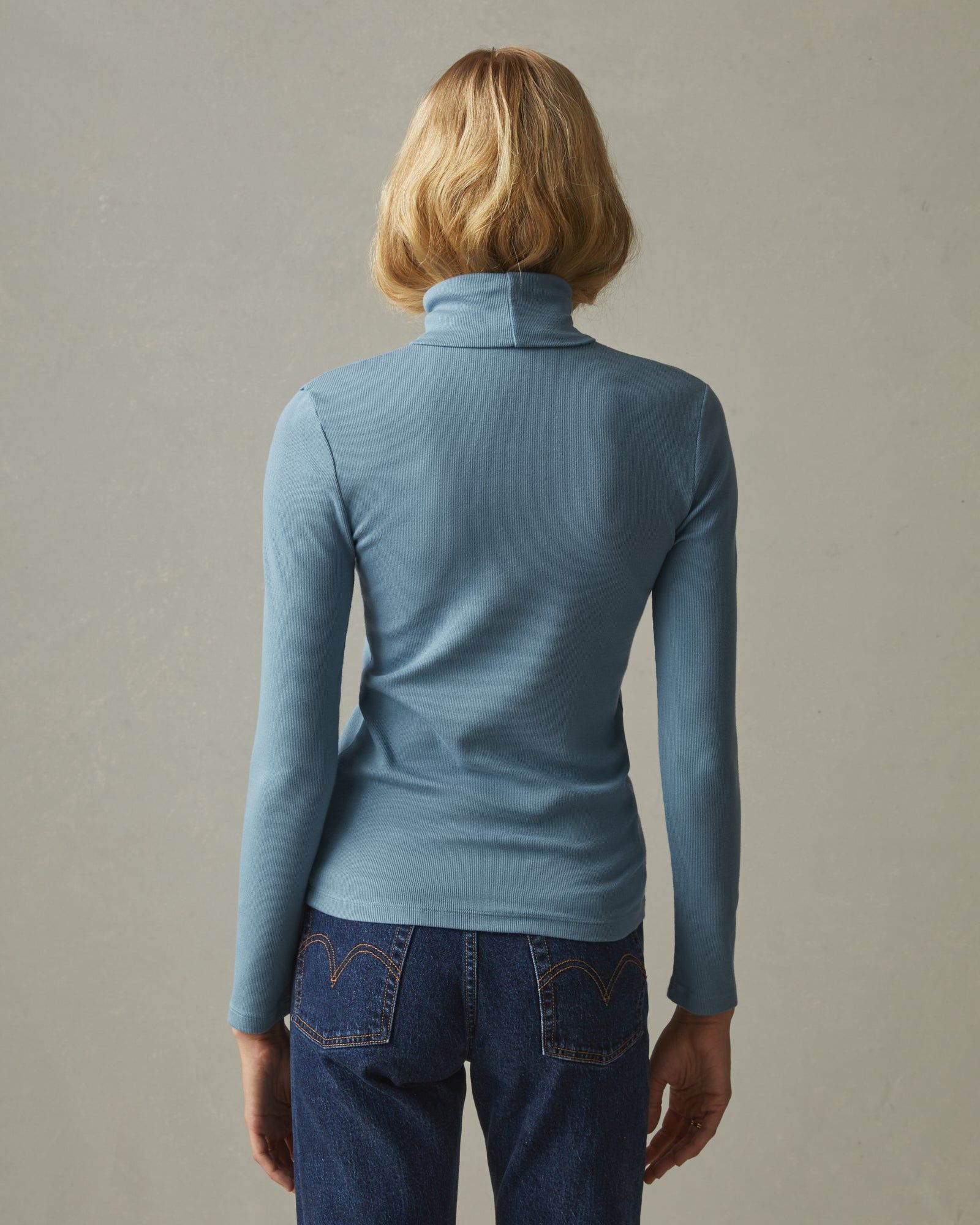 Micro Rib Turtleneck - Lead sold by American Giant product image thumbnail 3