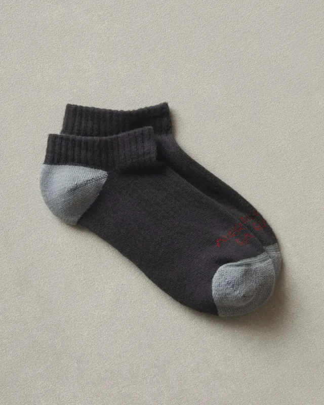 Ankle Socks - Black sold by American Giant