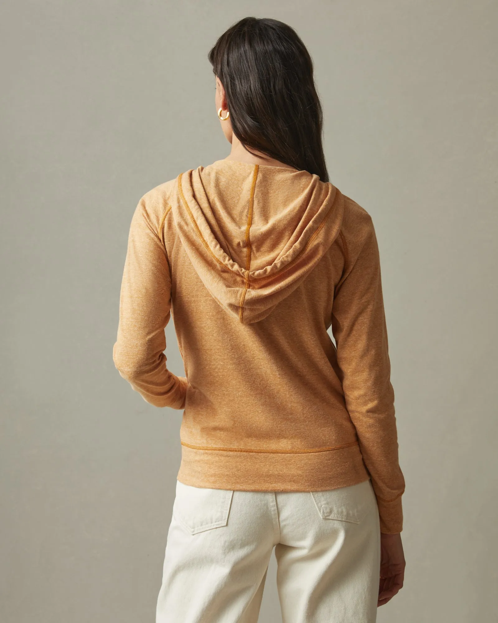 Women's Lightweight Full Zip - Inca Gold sold by American Giant product image thumbnail 2