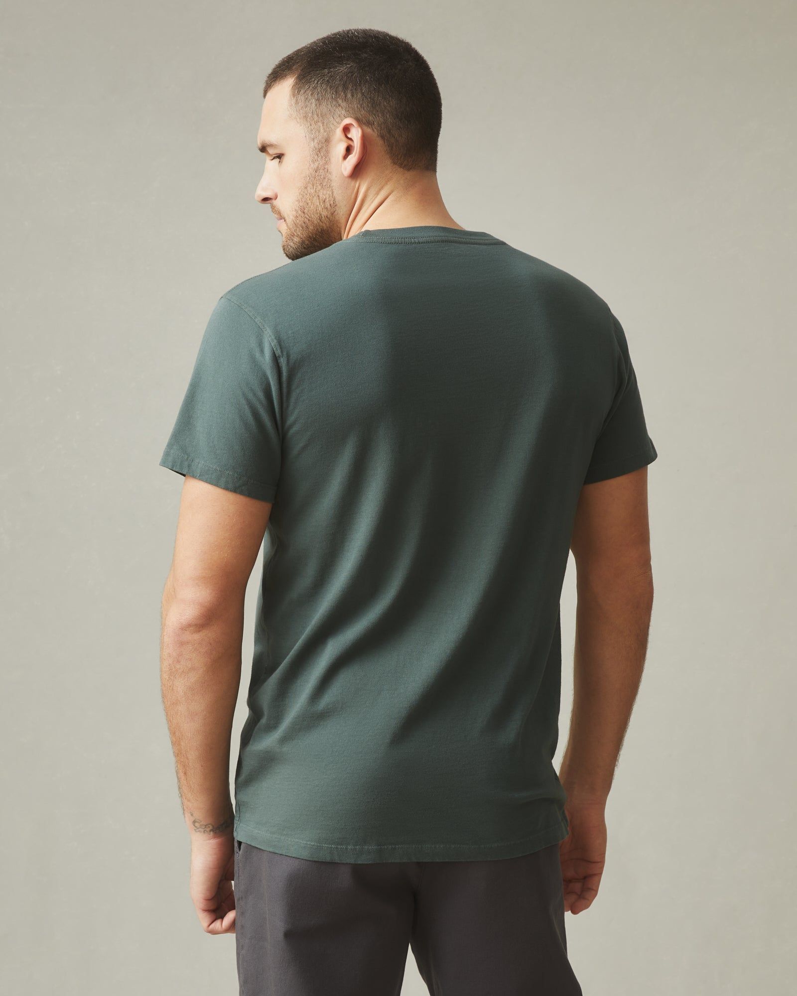 Men's Classic Cotton Crew Tee - Balsam sold by American Giant product image thumbnail 3