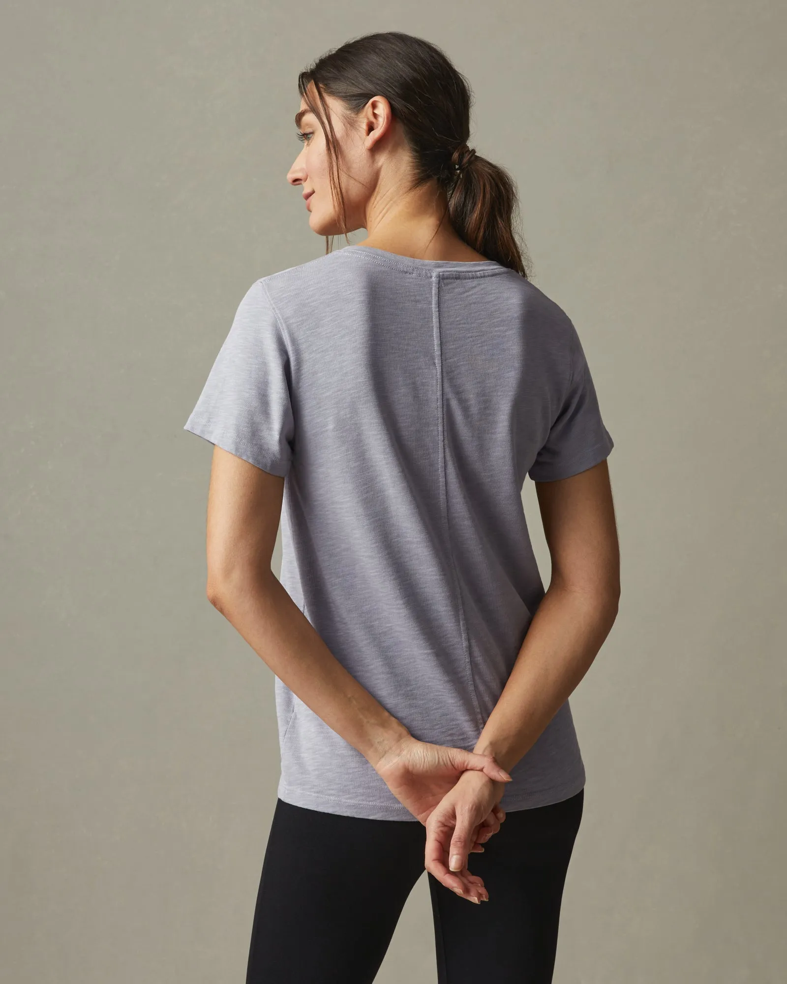 Women's Premium Slub V-Neck Tee - Grey Glass sold by American Giant product image thumbnail 2