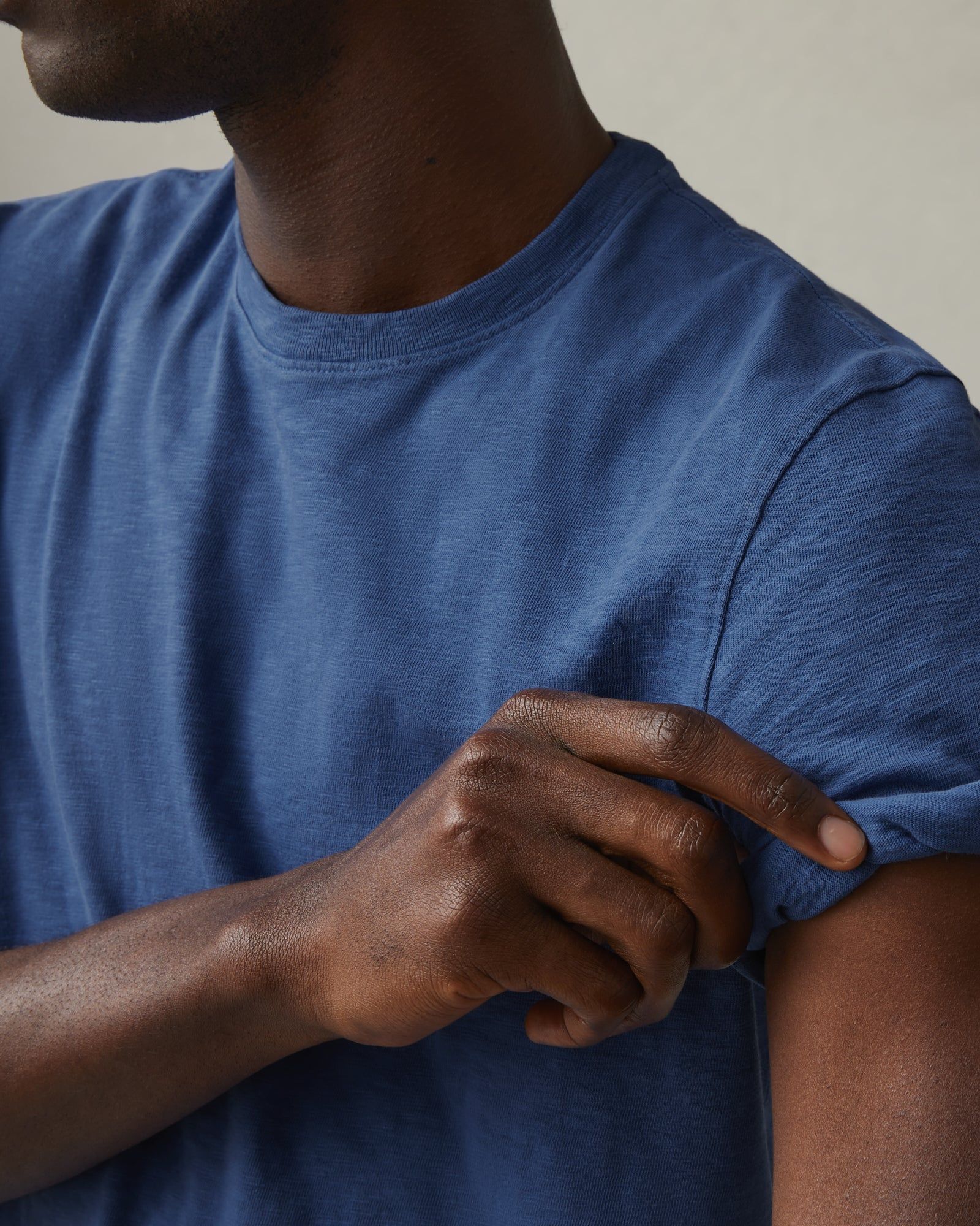 Premium Slub Crew Tee - Harbor Blue sold by American Giant product image thumbnail 4