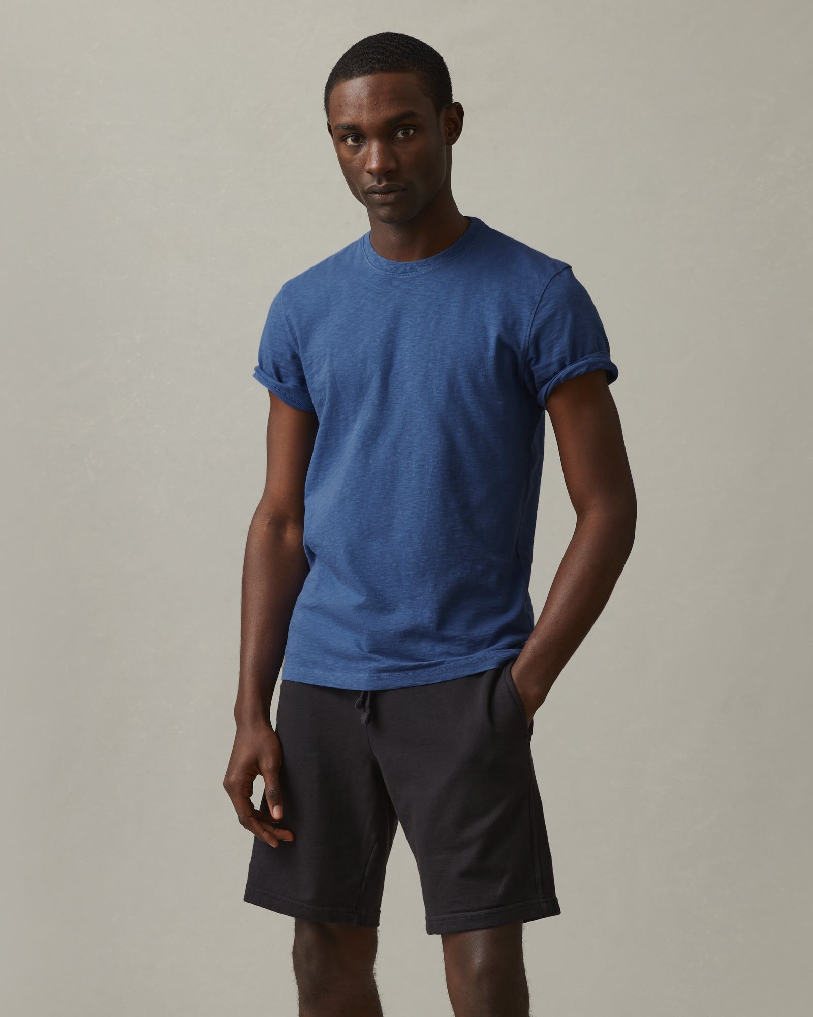 Premium Slub Crew Tee - Harbor Blue sold by American Giant