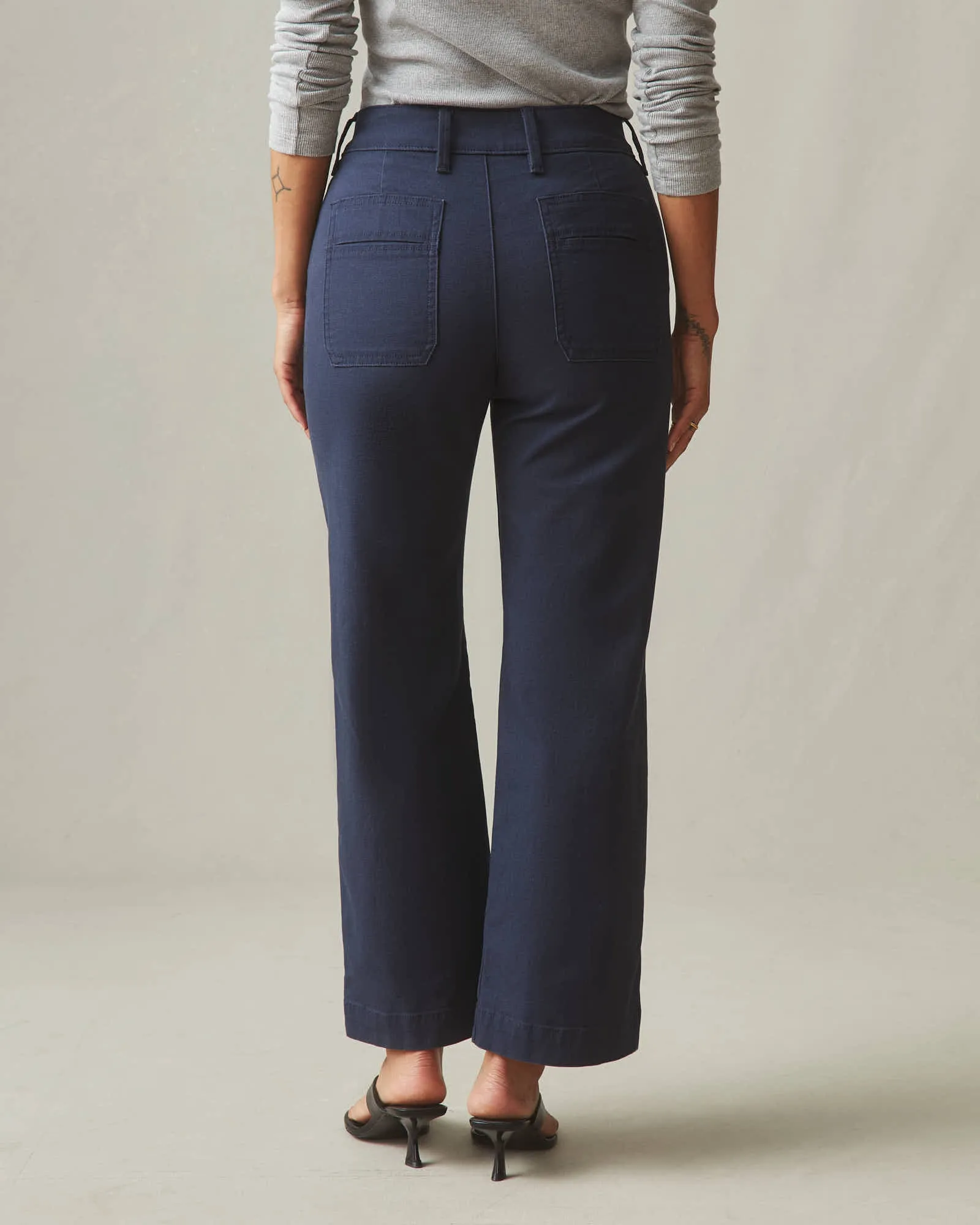 Women's Wide Leg Pant - Navy sold by American Giant product image thumbnail 2