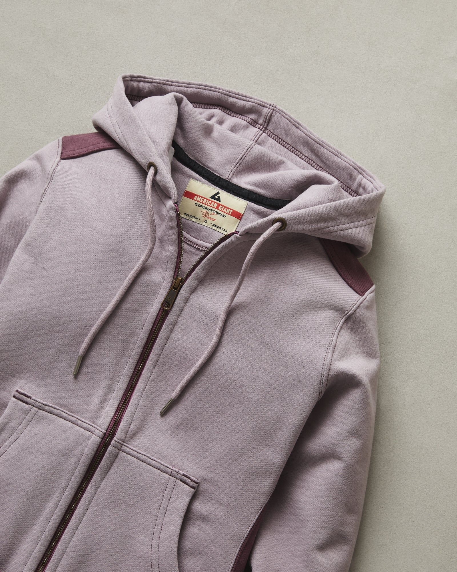 Classic Full Zip - Silver Lilac Vault sold by American Giant product image thumbnail 3