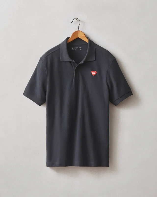 Men's Father's Day Polo - Dark Navy sold by American Giant