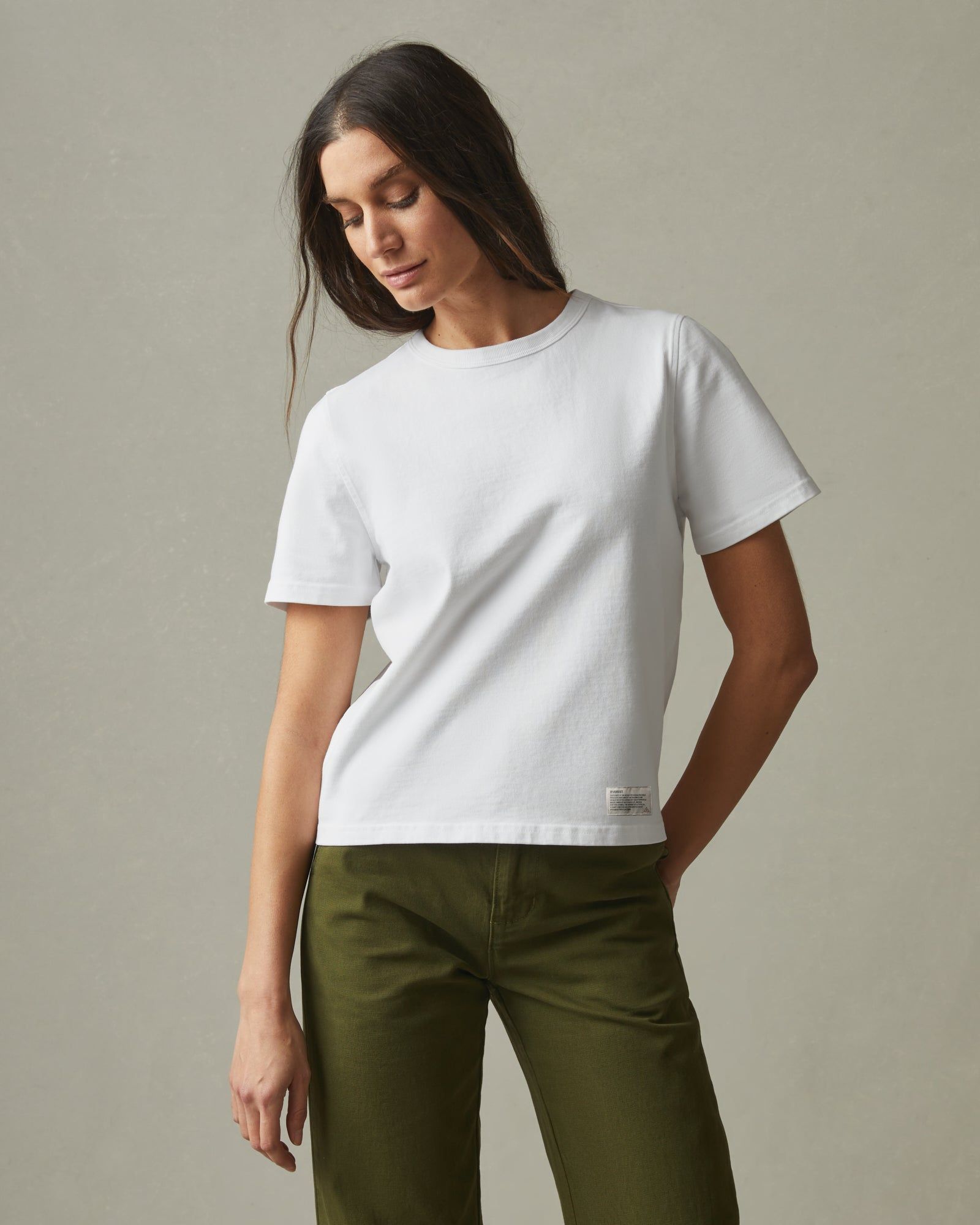 Everest Tee - White sold by American Giant