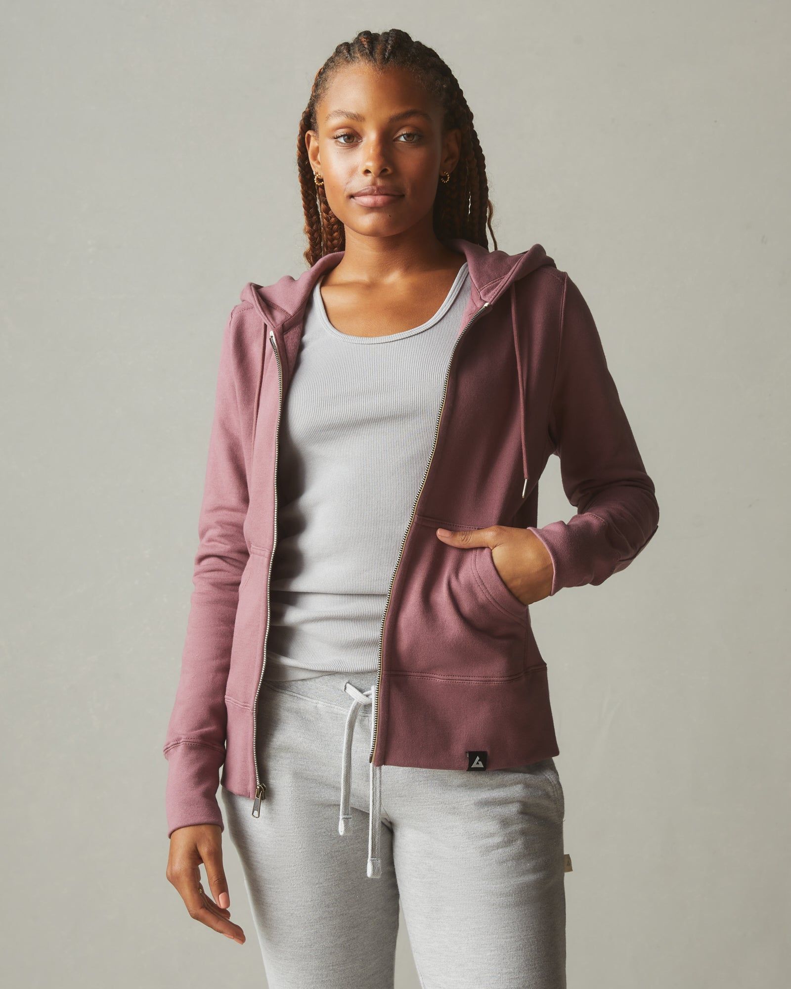 Women's Classic Full Zip - Wild Ginger sold by American Giant product image thumbnail 2