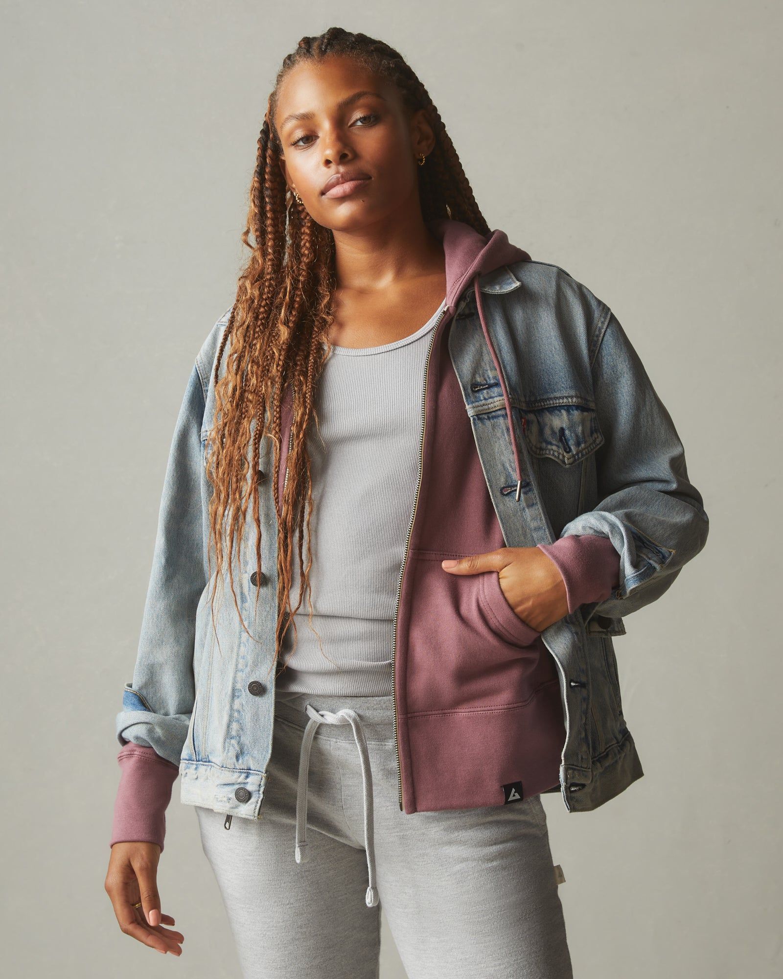 Women's Classic Full Zip - Wild Ginger sold by American Giant product image thumbnail 5