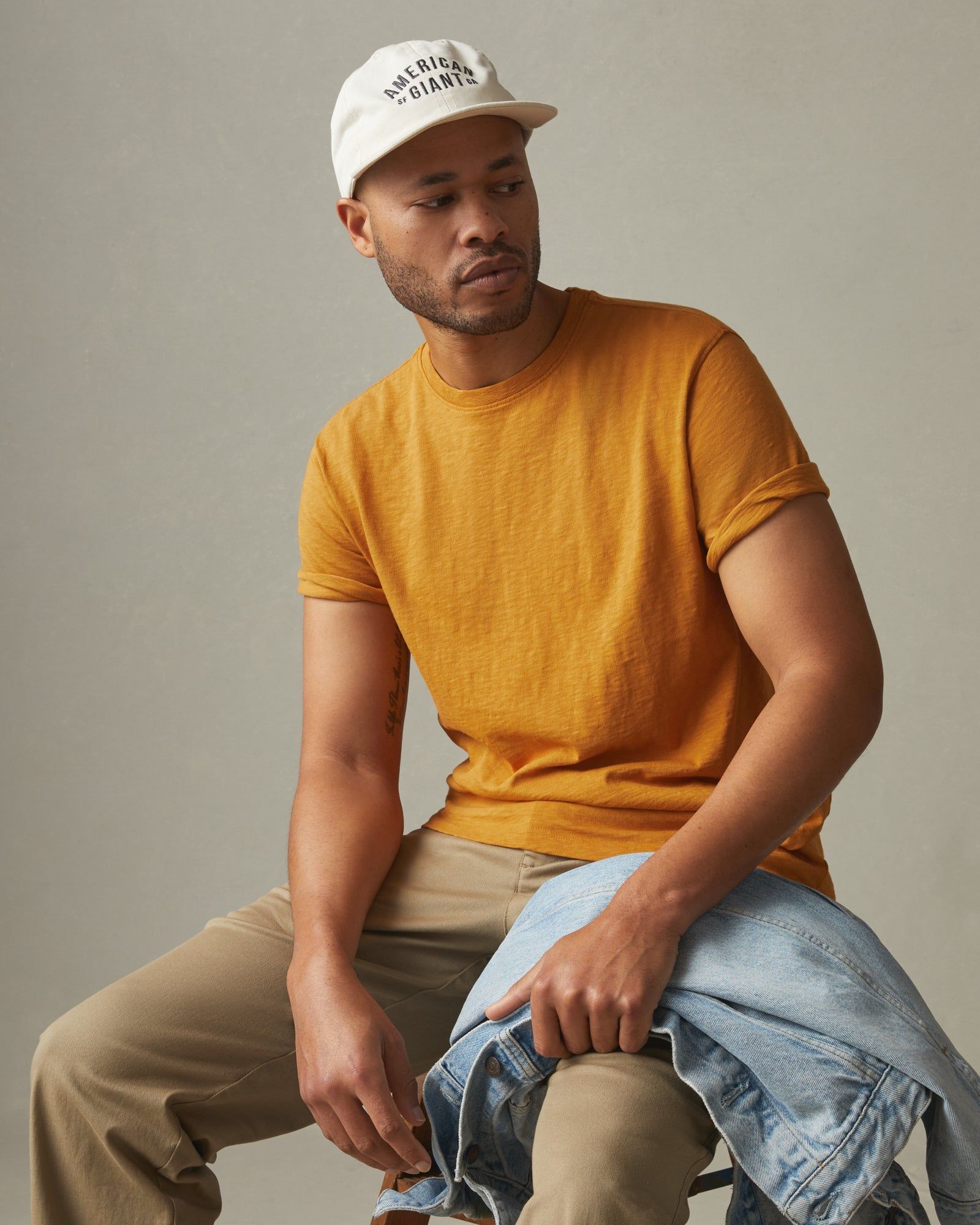 Premium Slub Crew Tee - Inca Gold sold by American Giant product image thumbnail 3