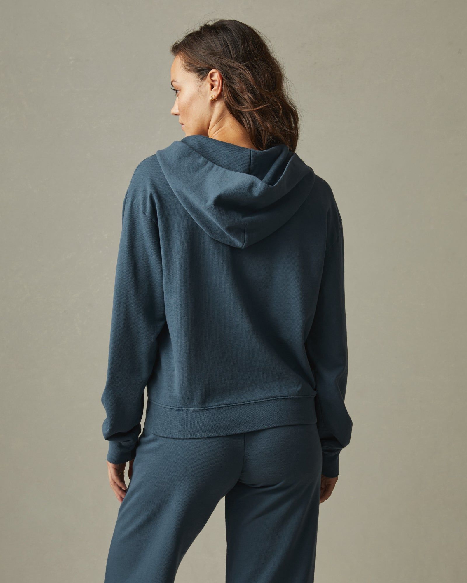 Lightweight Cotton Half Zip Hoodie - Winter Sky sold by American Giant product image thumbnail 3
