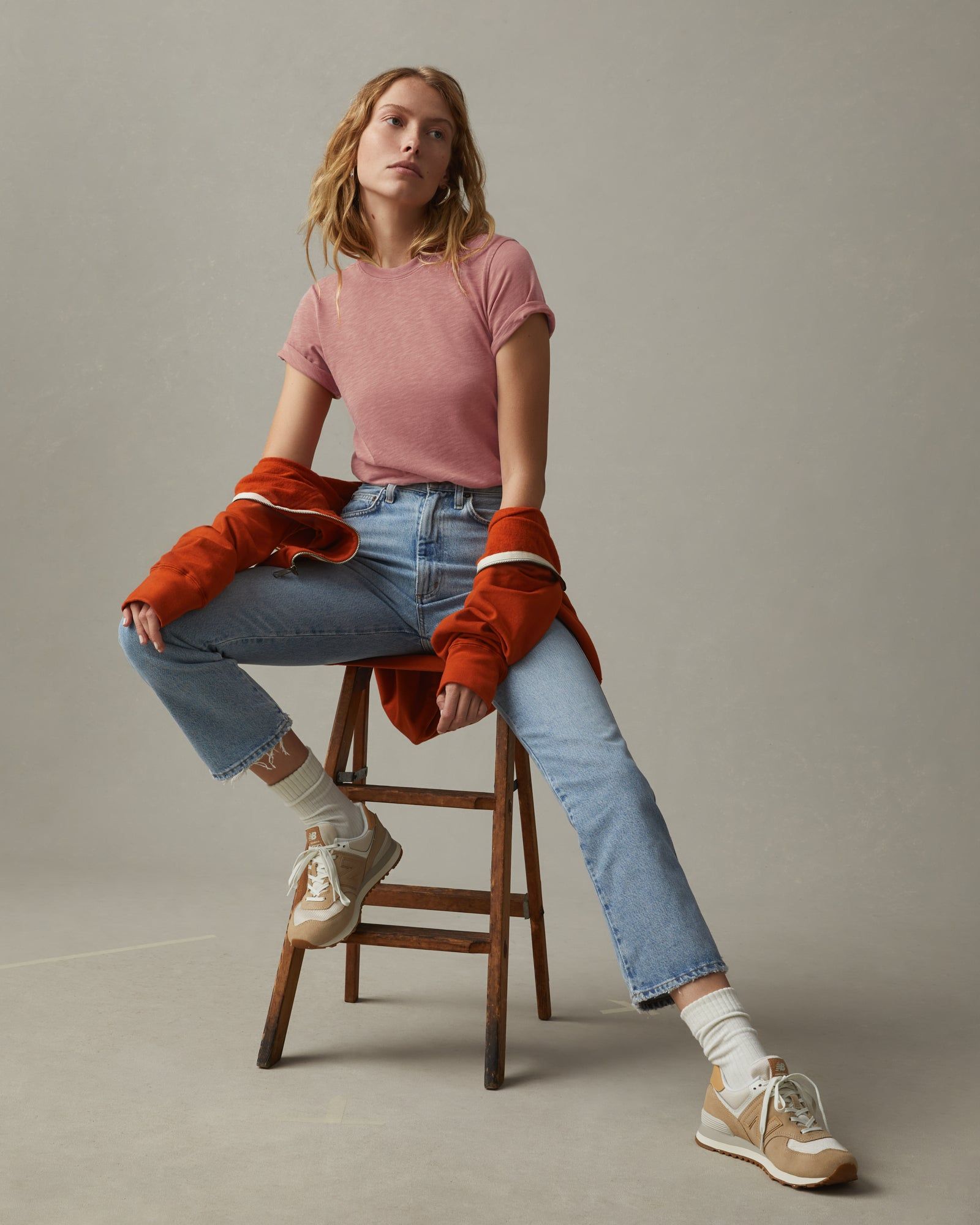 Premium Slub Crew Tee - Withered Rose sold by American Giant product image thumbnail 5