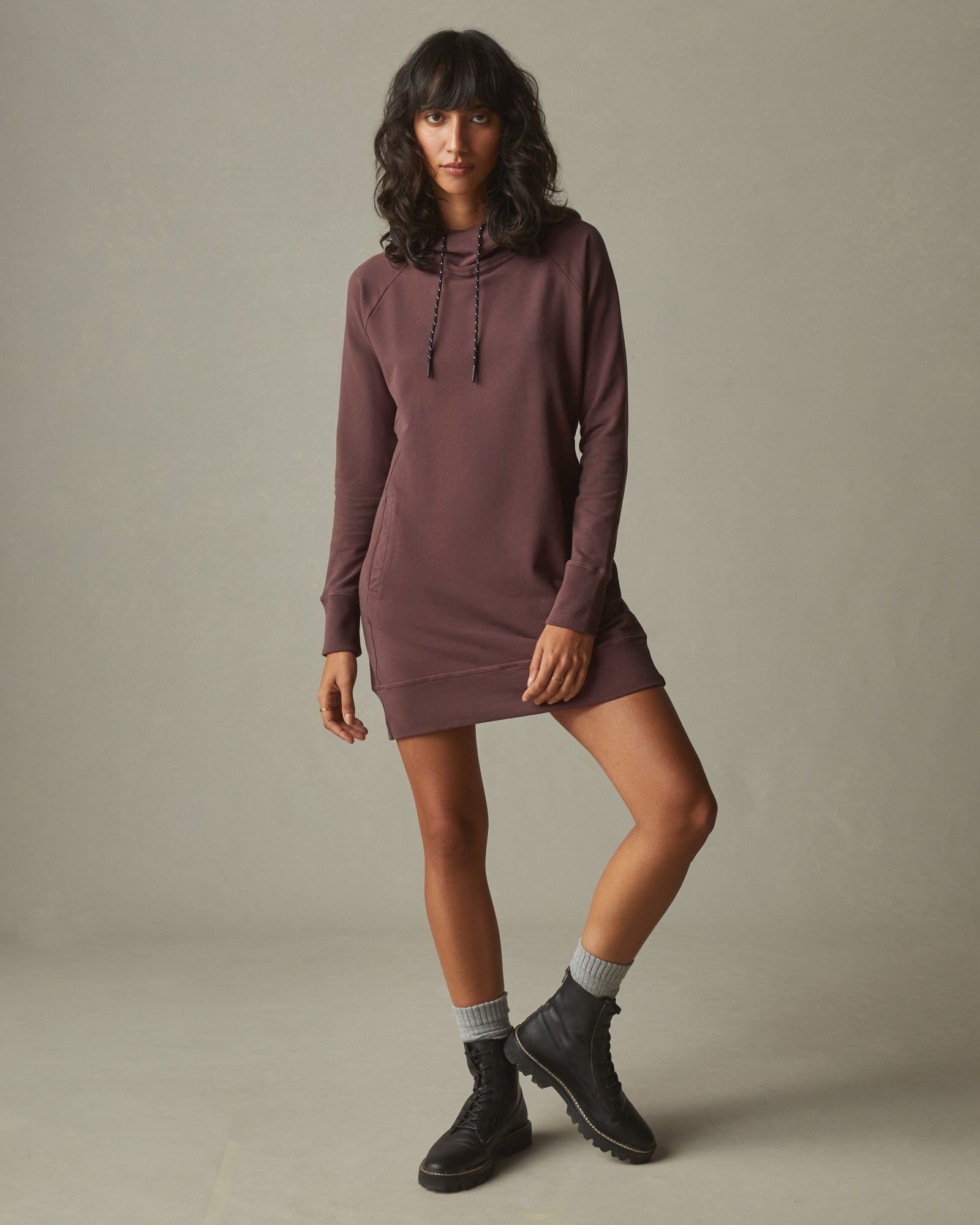 Women's Hoodie Dress - Puce sold by American Giant