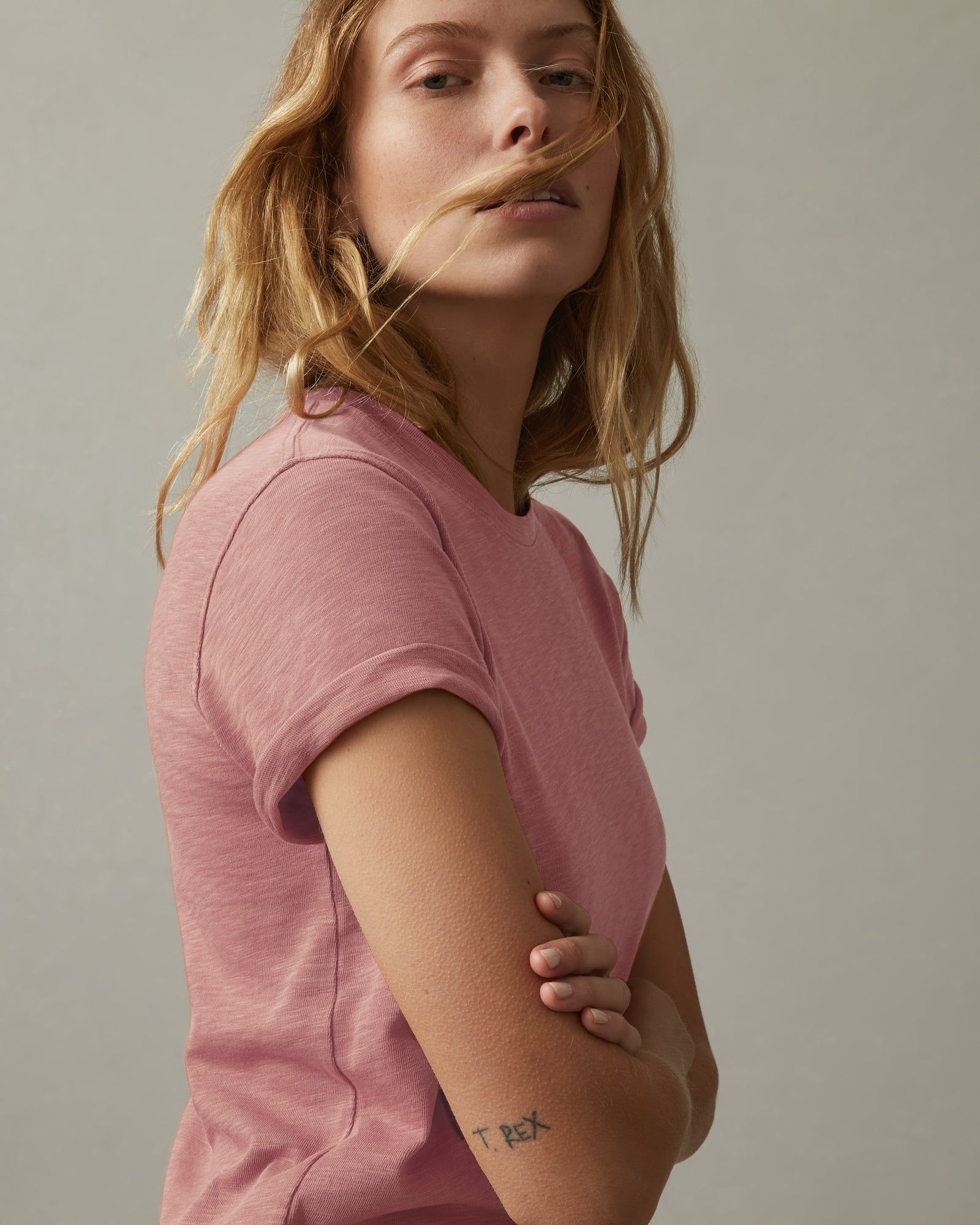 Premium Slub Crew Tee - Withered Rose sold by American Giant product image thumbnail 4