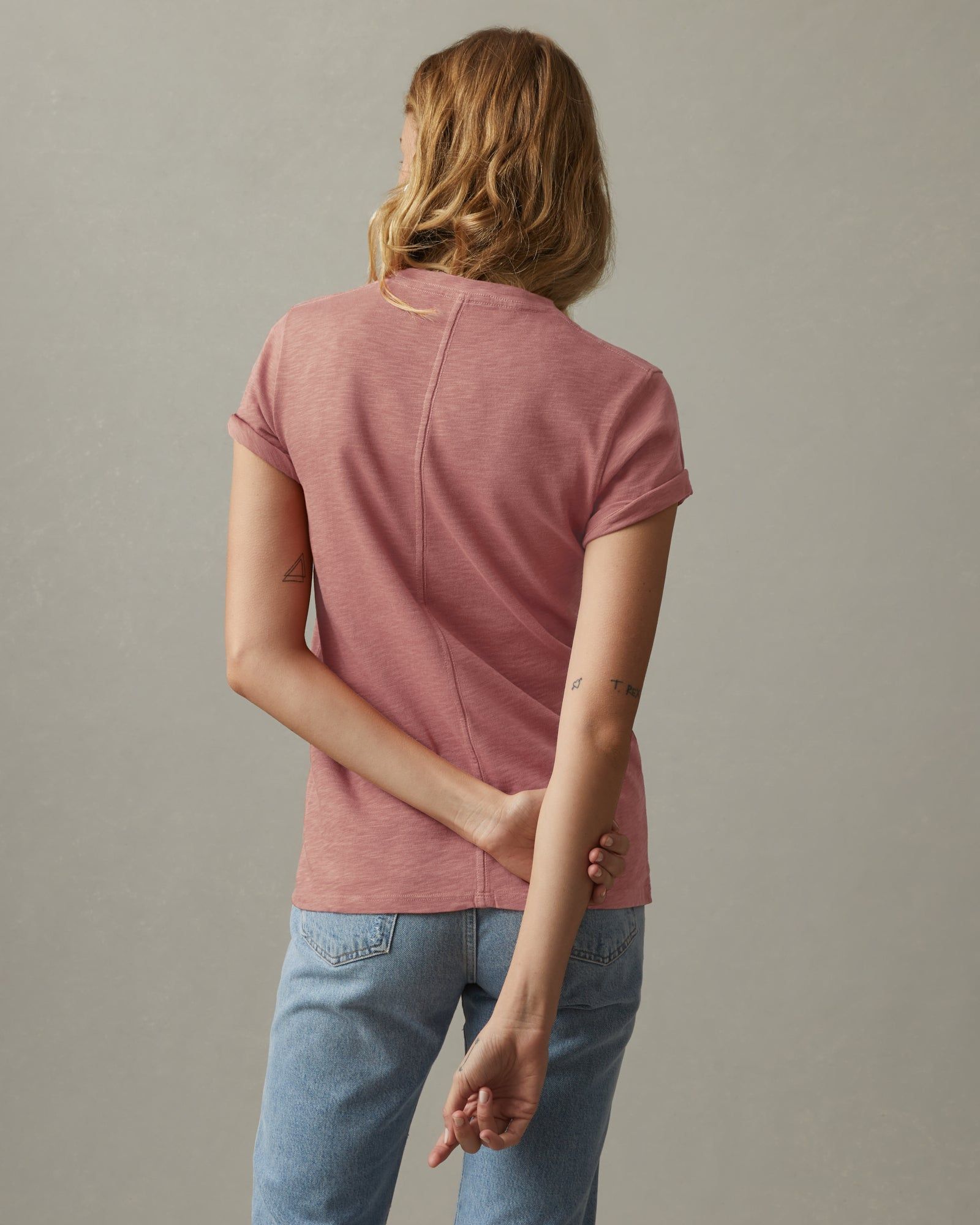 Premium Slub Crew Tee - Withered Rose sold by American Giant product image thumbnail 3