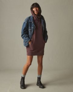 Women's Hoodie Dress - Puce sold by American Giant