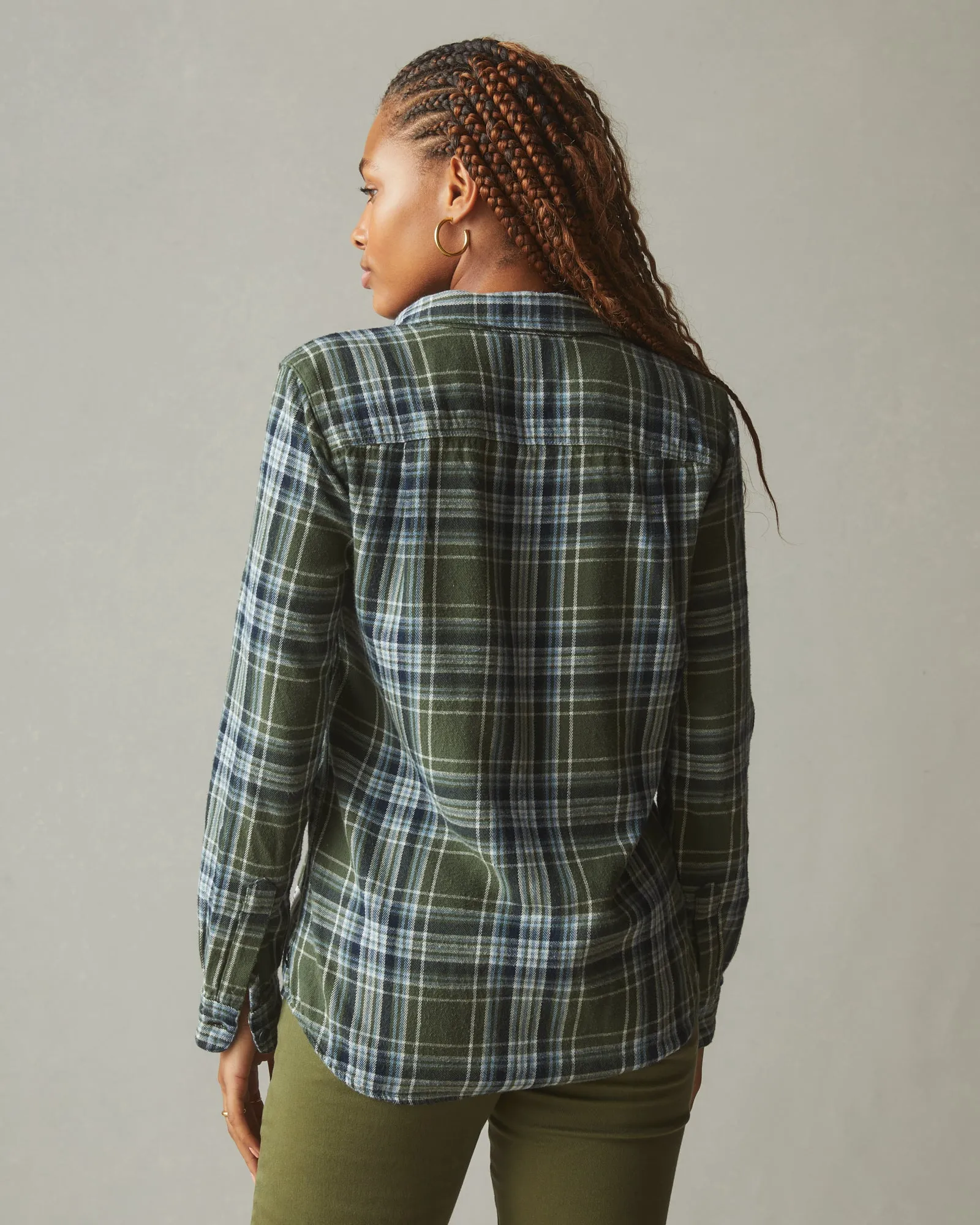 Vintage Flannel - Sage Plaid sold by American Giant product image thumbnail 3