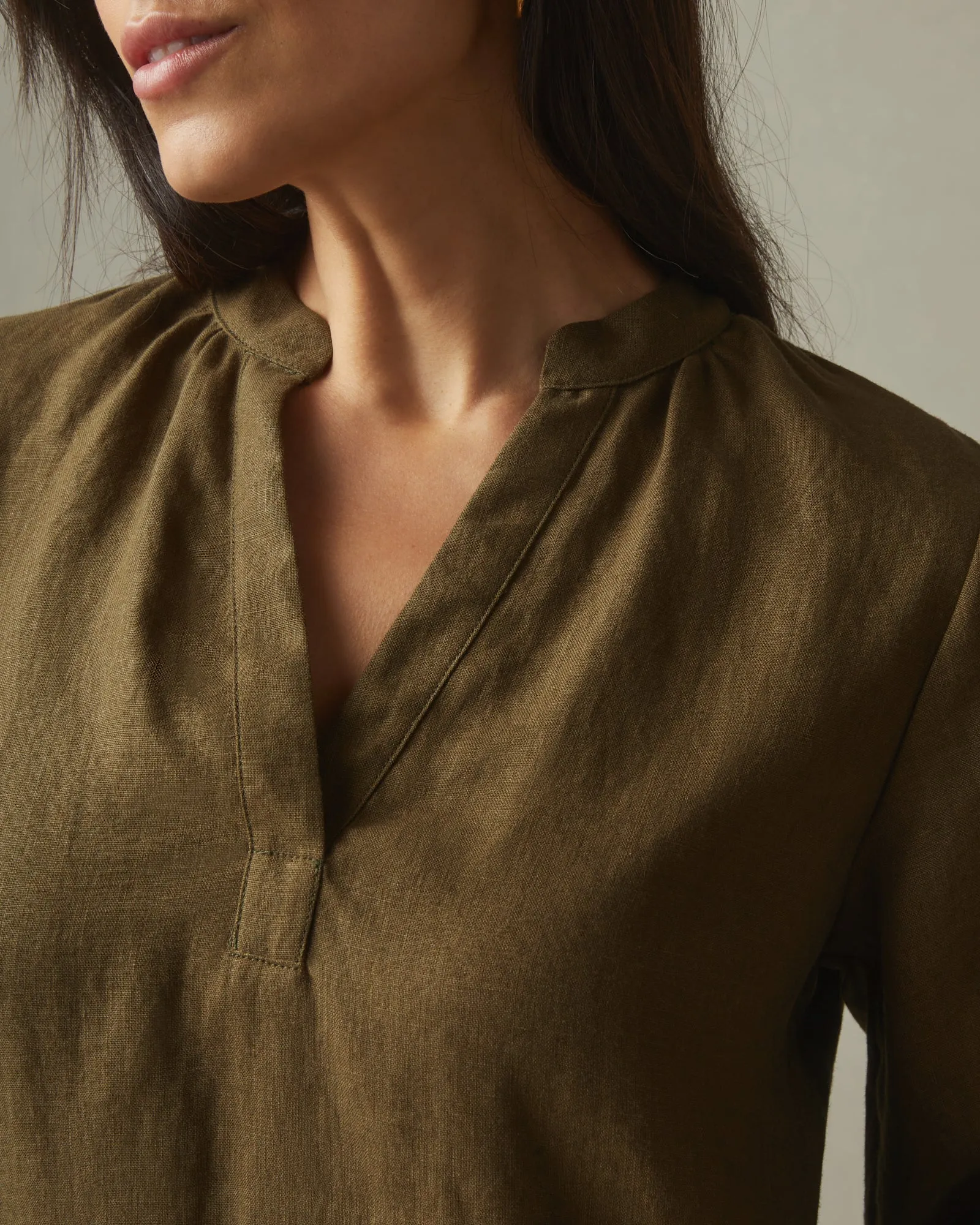 Women's Linen Tunic Dress - Beech sold by American Giant product image thumbnail 5