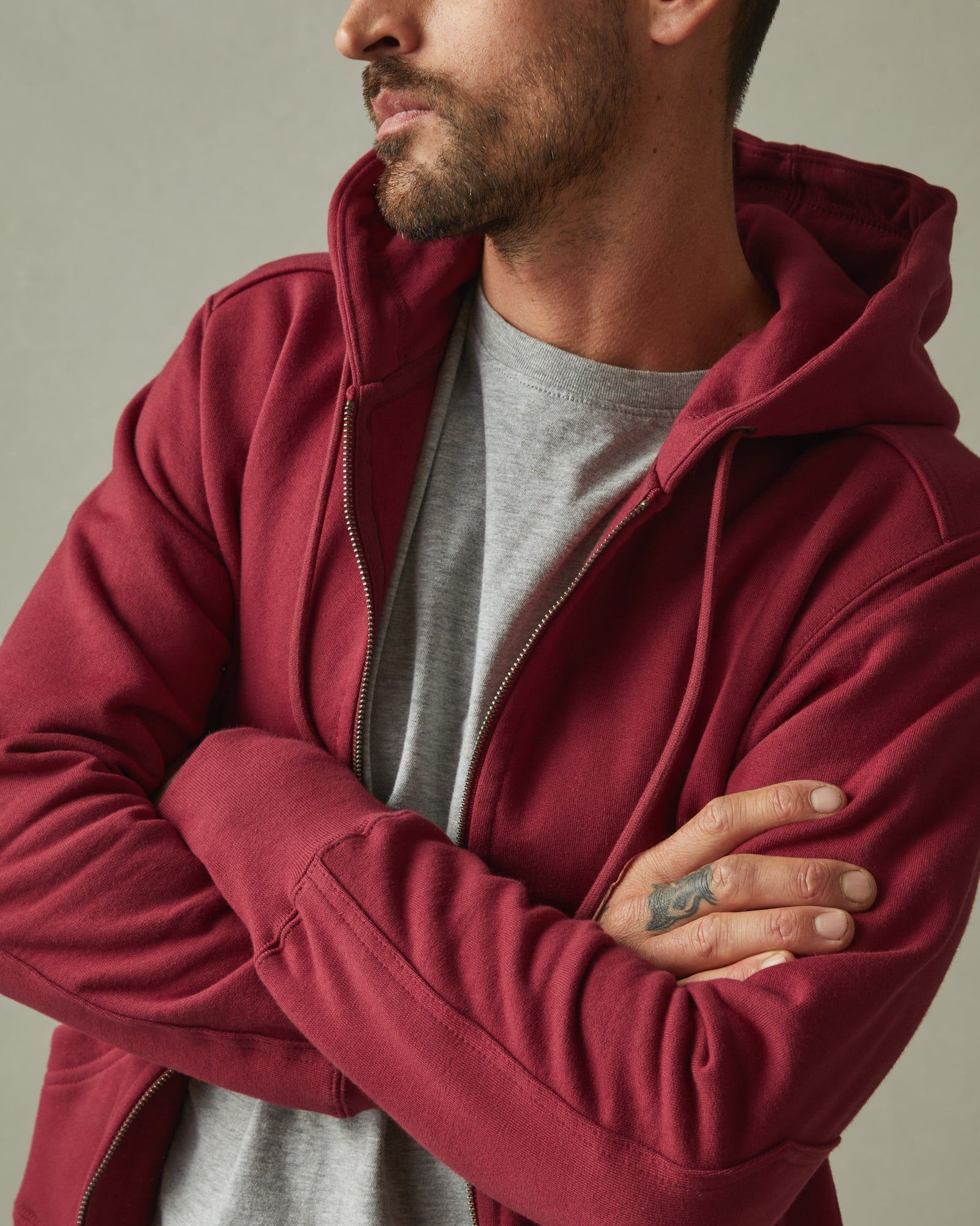 Classic Full Zip - Bonfire Red sold by American Giant product image thumbnail 5