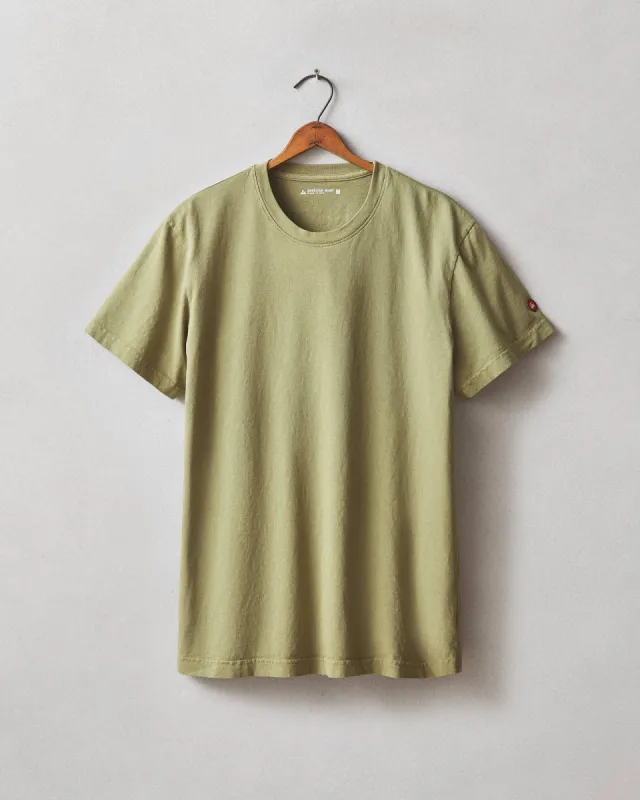 Men's Vintage Crew Tee - Washed Capulet Olive sold by American Giant