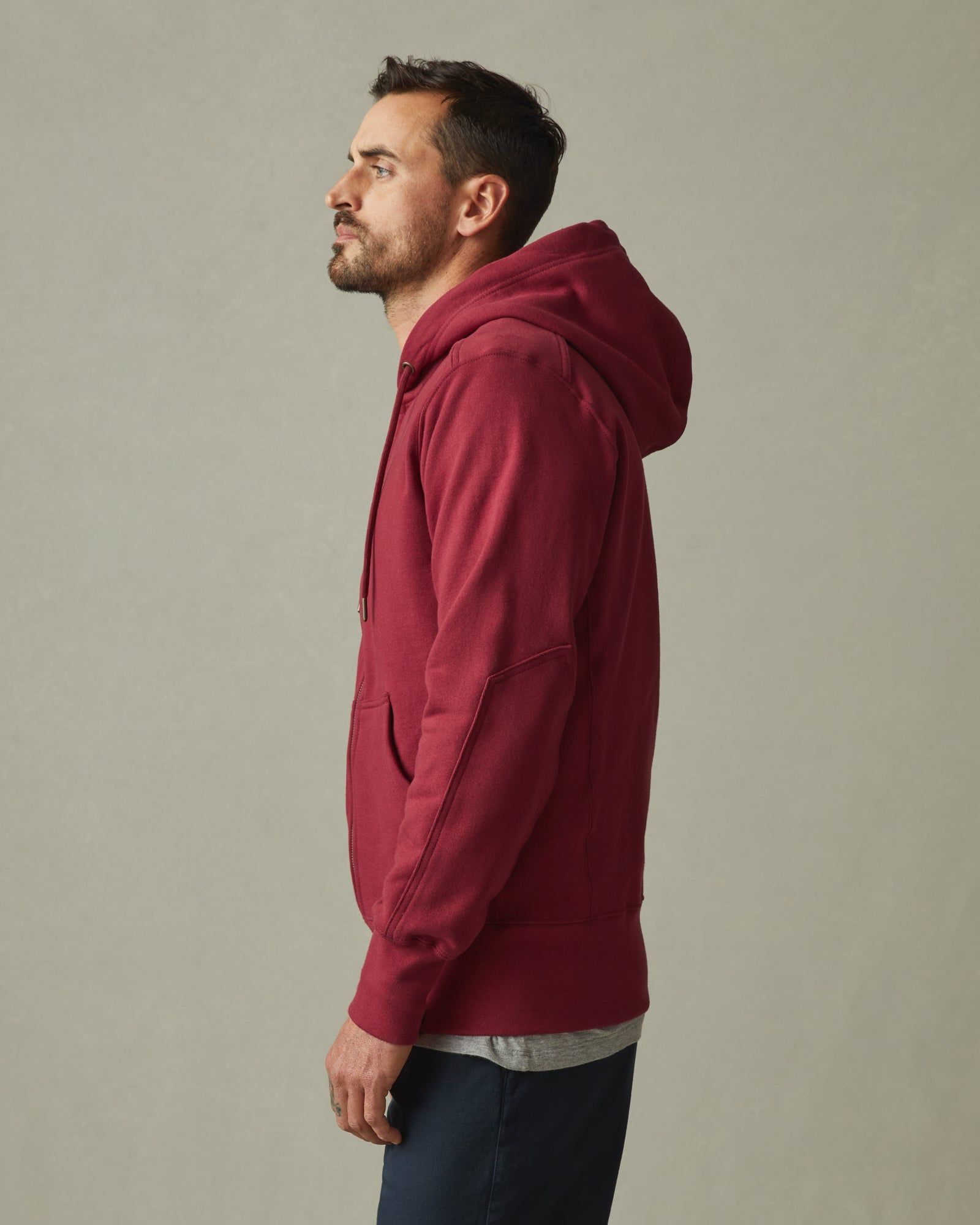 Classic Full Zip - Bonfire Red sold by American Giant product image thumbnail 2