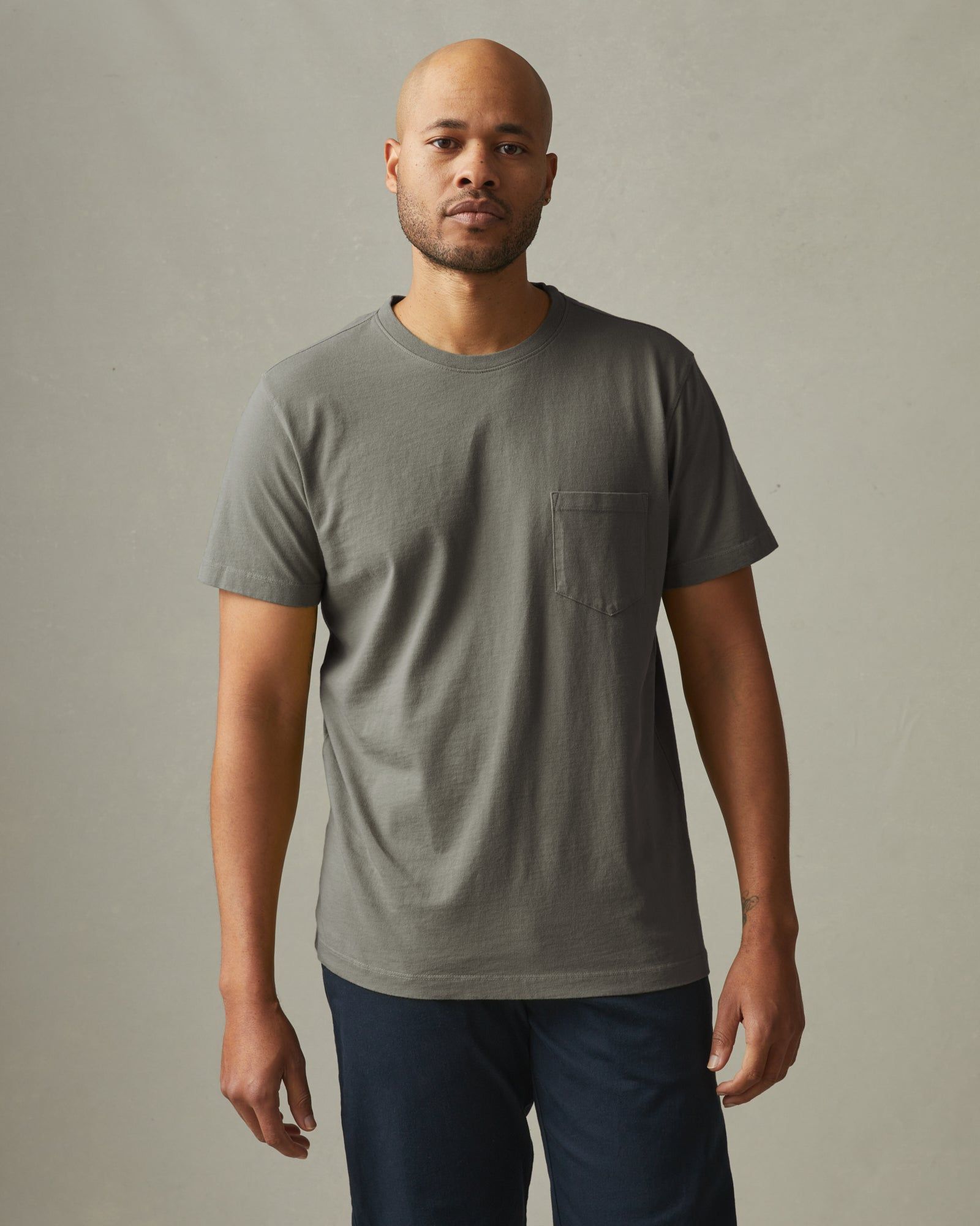 Men's Heavyweight Pocket Tee - Dark Pewter sold by American Giant