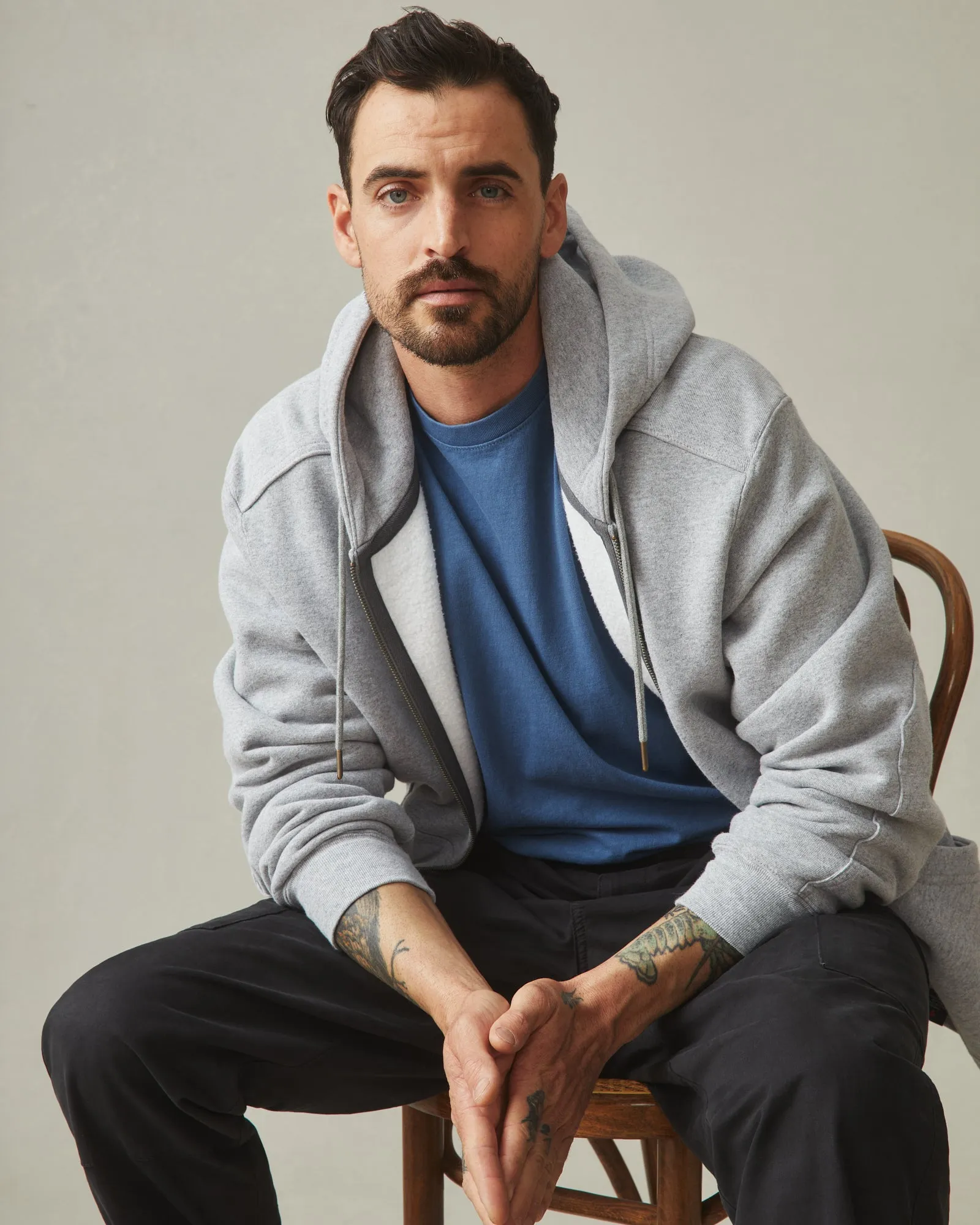 American Vintage Long Sleeve Tee - Dusk Blue sold by American Giant product image thumbnail 5