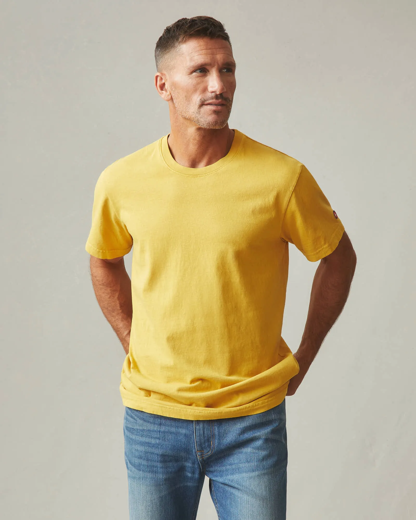 Men's Vintage Crew Tee - Washed Honey sold by American Giant product image thumbnail 2