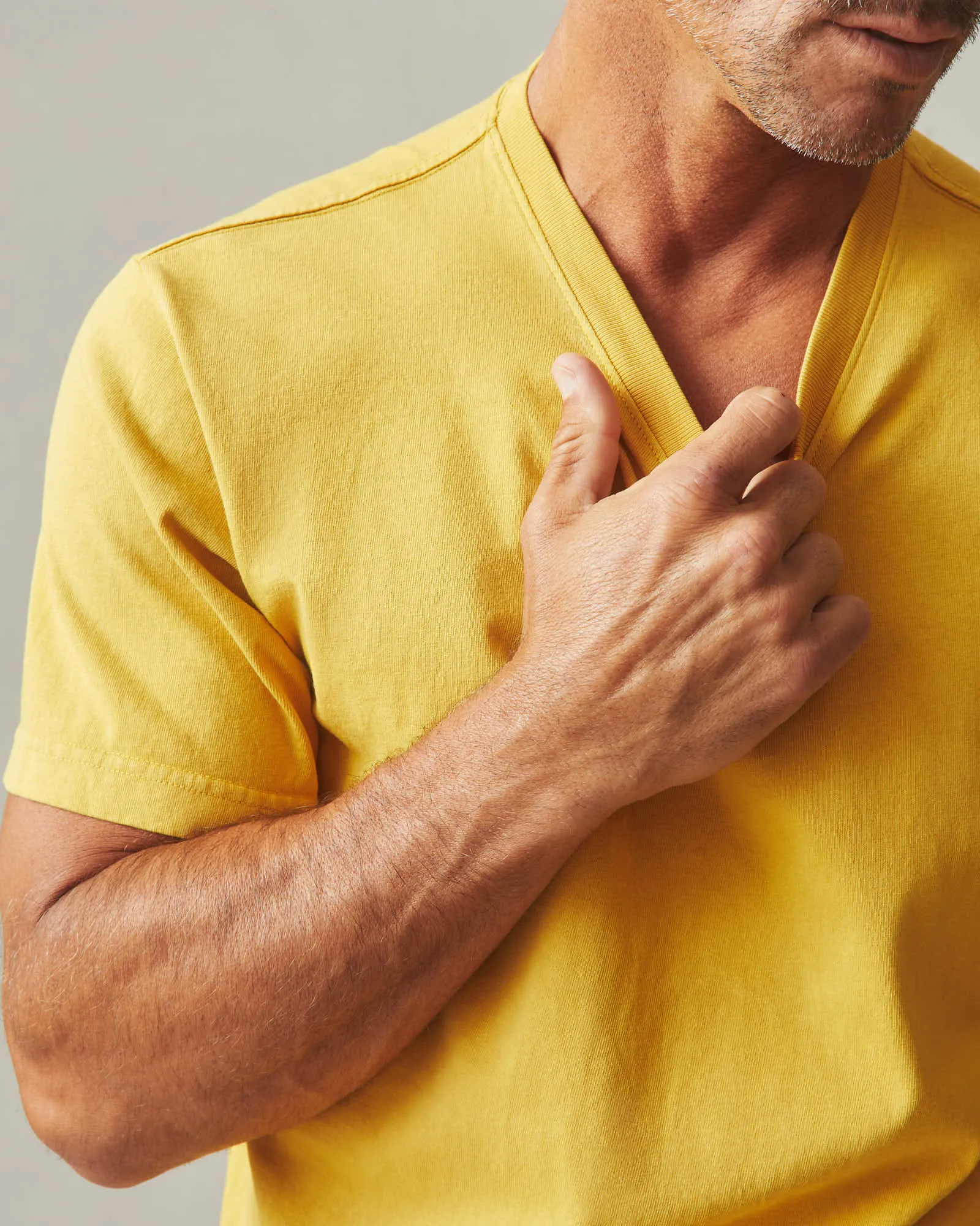 Men's Vintage Crew Tee - Washed Honey sold by American Giant product image thumbnail 5