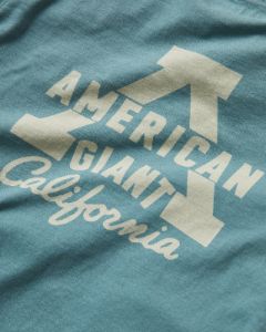 Classic Cotton Long Sleeve Graphic Tee - Lead sold by American Giant
