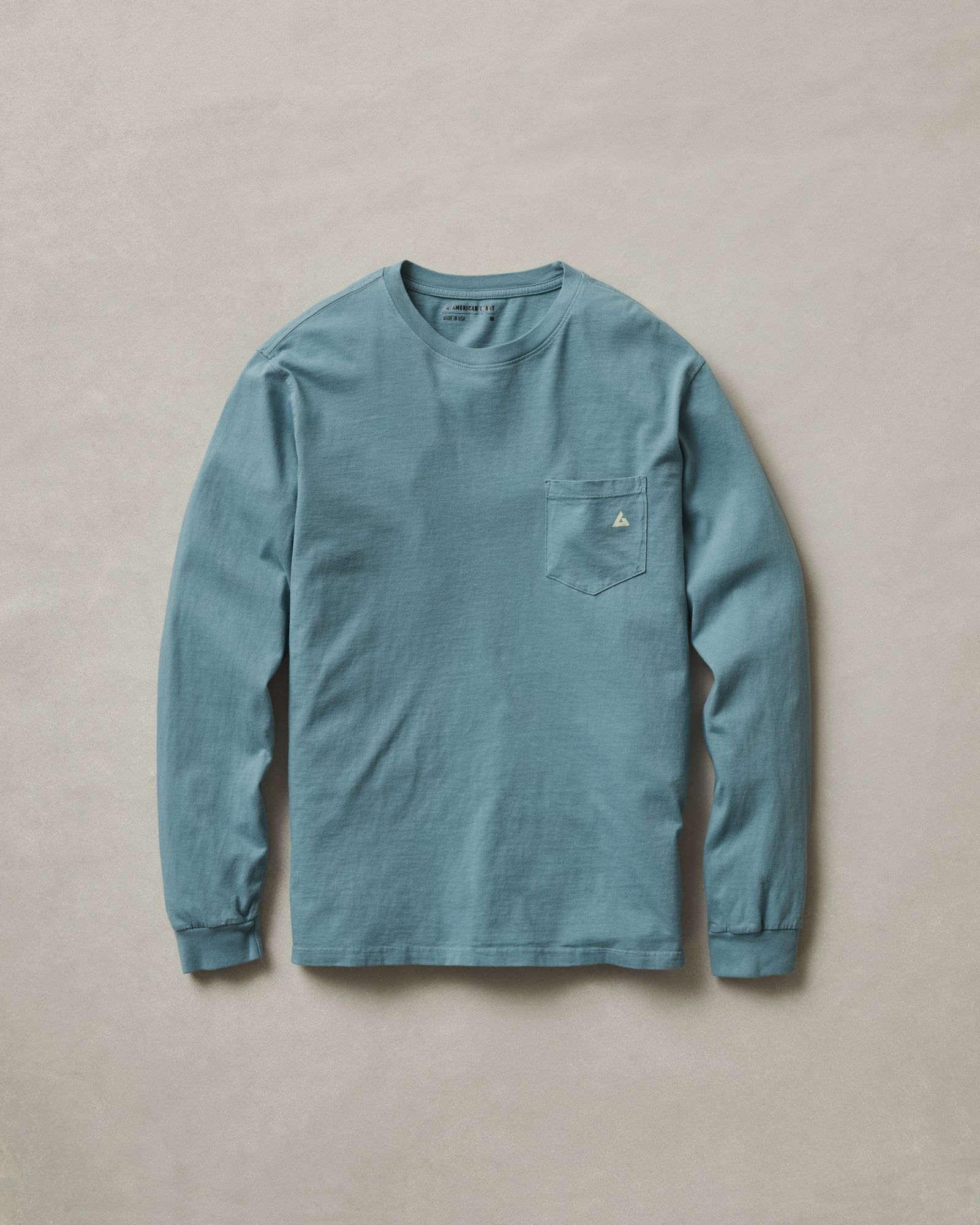 Classic Cotton Long Sleeve Graphic Tee - Lead sold by American Giant