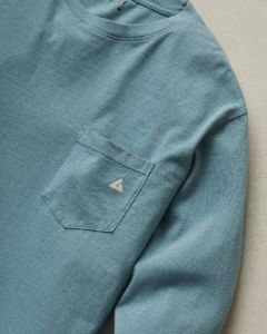 Classic Cotton Long Sleeve Graphic Tee - Lead sold by American Giant