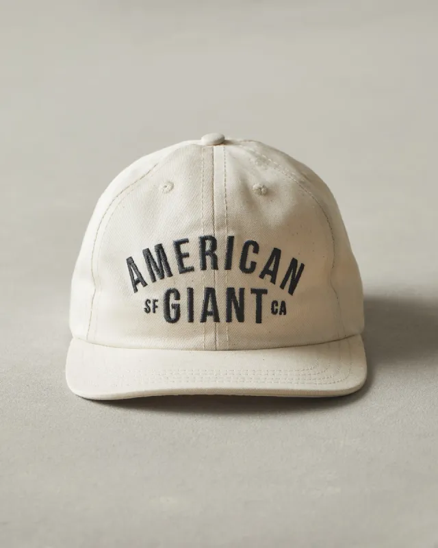 Six Panel Hat - Natural sold by American Giant