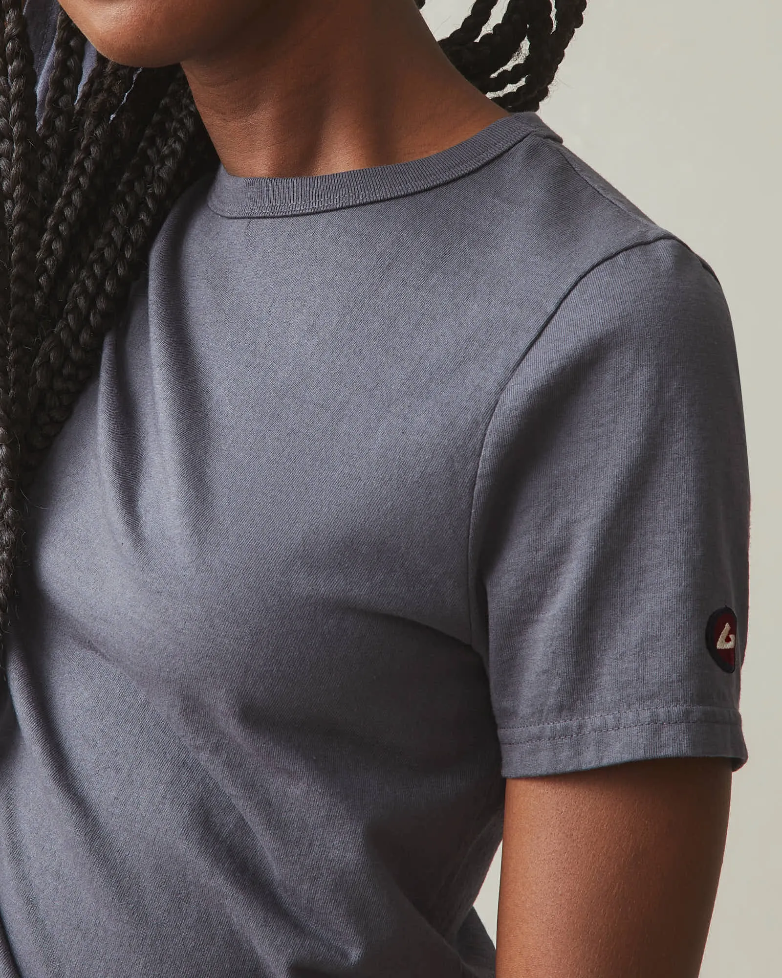 Women's Vintage Crew Tee - Washed Metropolitan Grey sold by American Giant product image thumbnail 3
