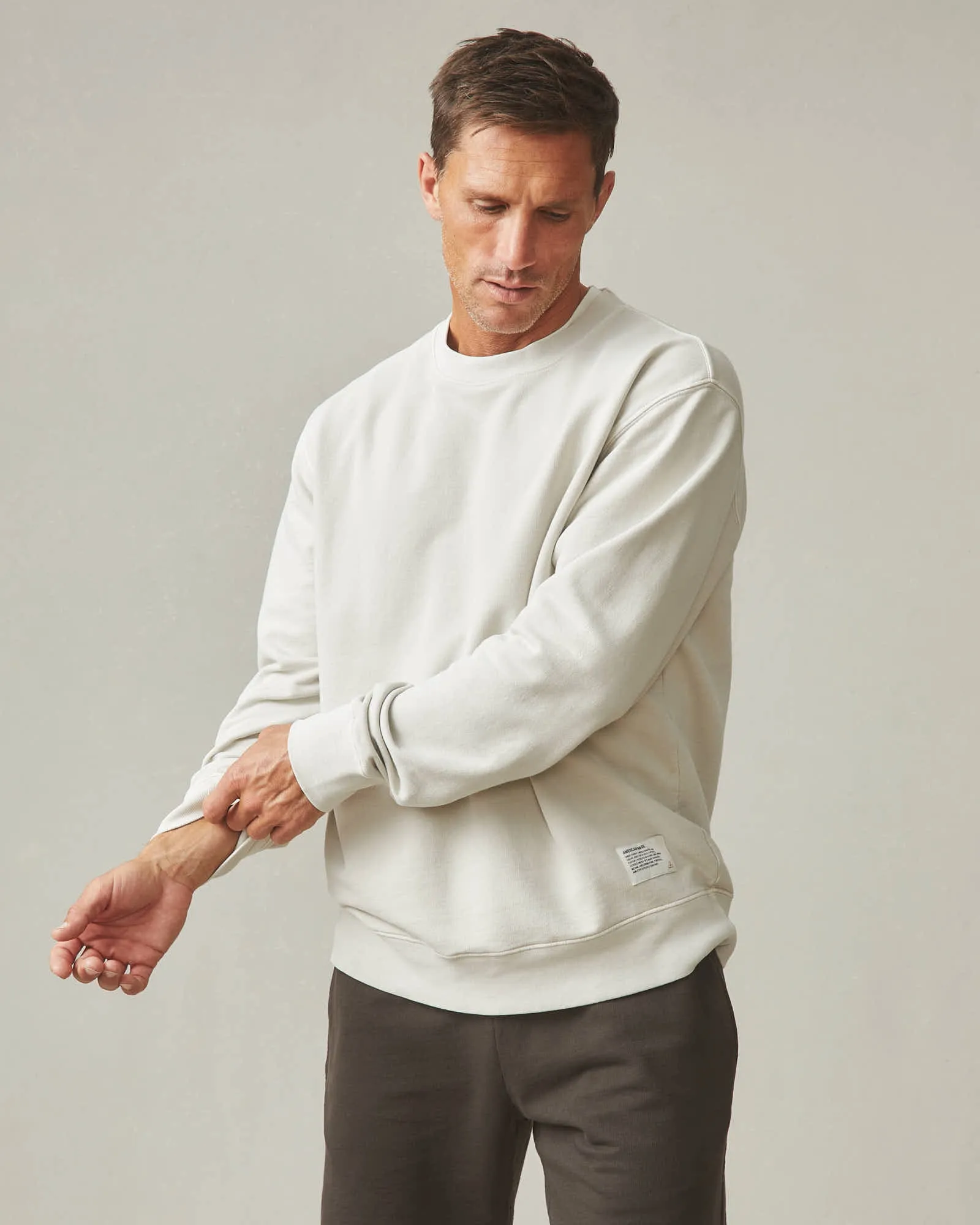 Relaxed Crew - Malt White sold by American Giant product image thumbnail 5