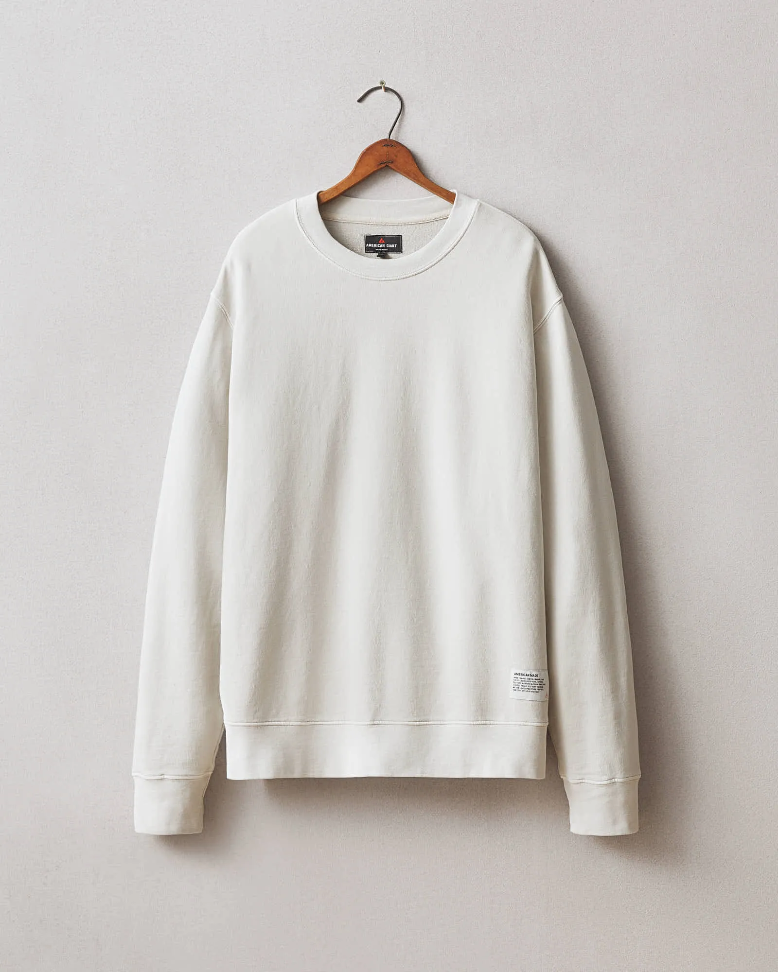 Relaxed Crew - Malt White sold by American Giant