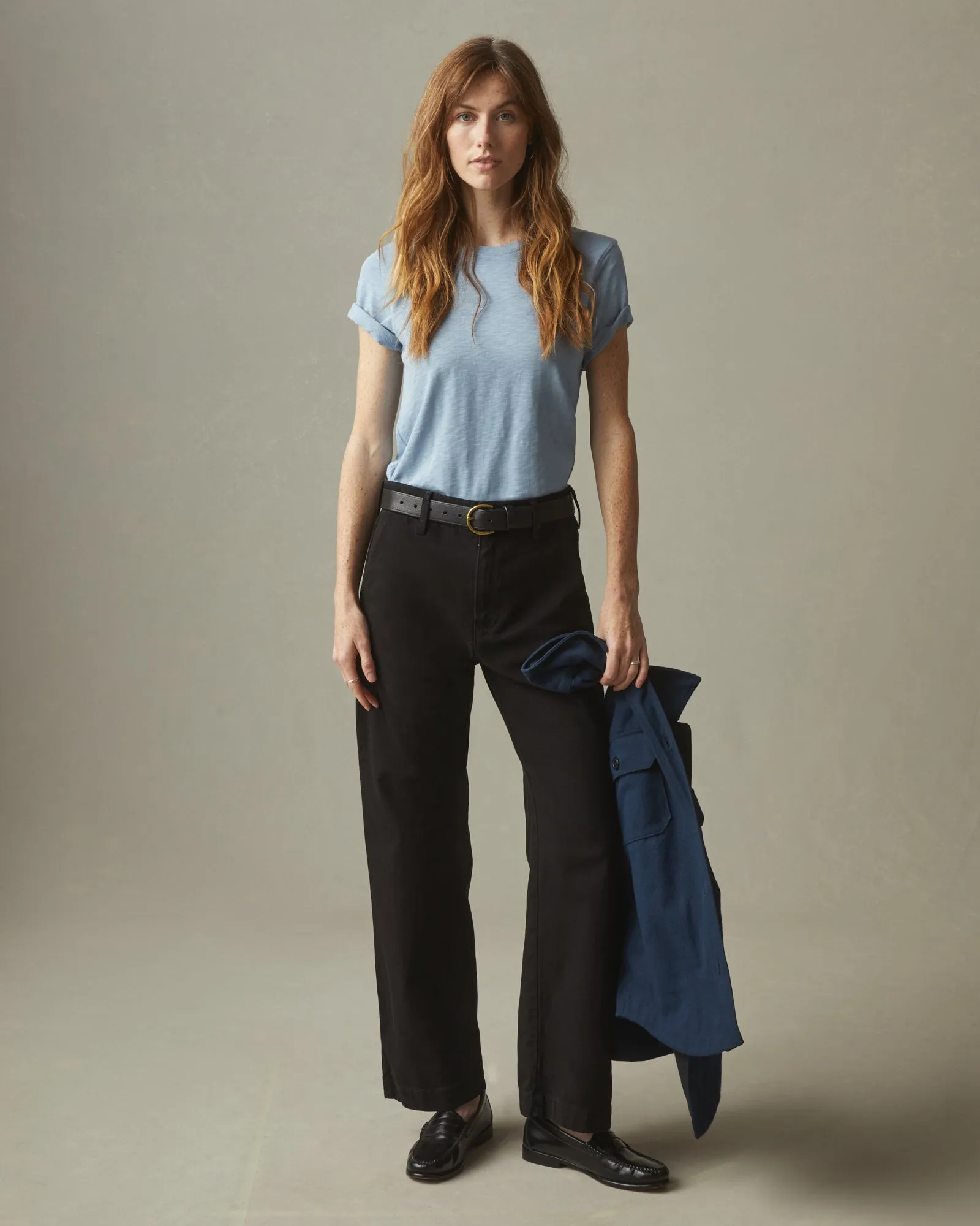 Women's Premium Slub Crew Tee - Light Skies sold by American Giant product image thumbnail 4