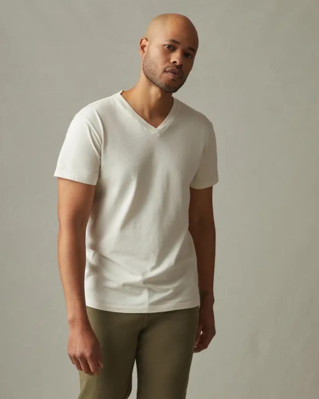 Men's Classic Cotton V-Neck Tee - Turtledove sold by American Giant
