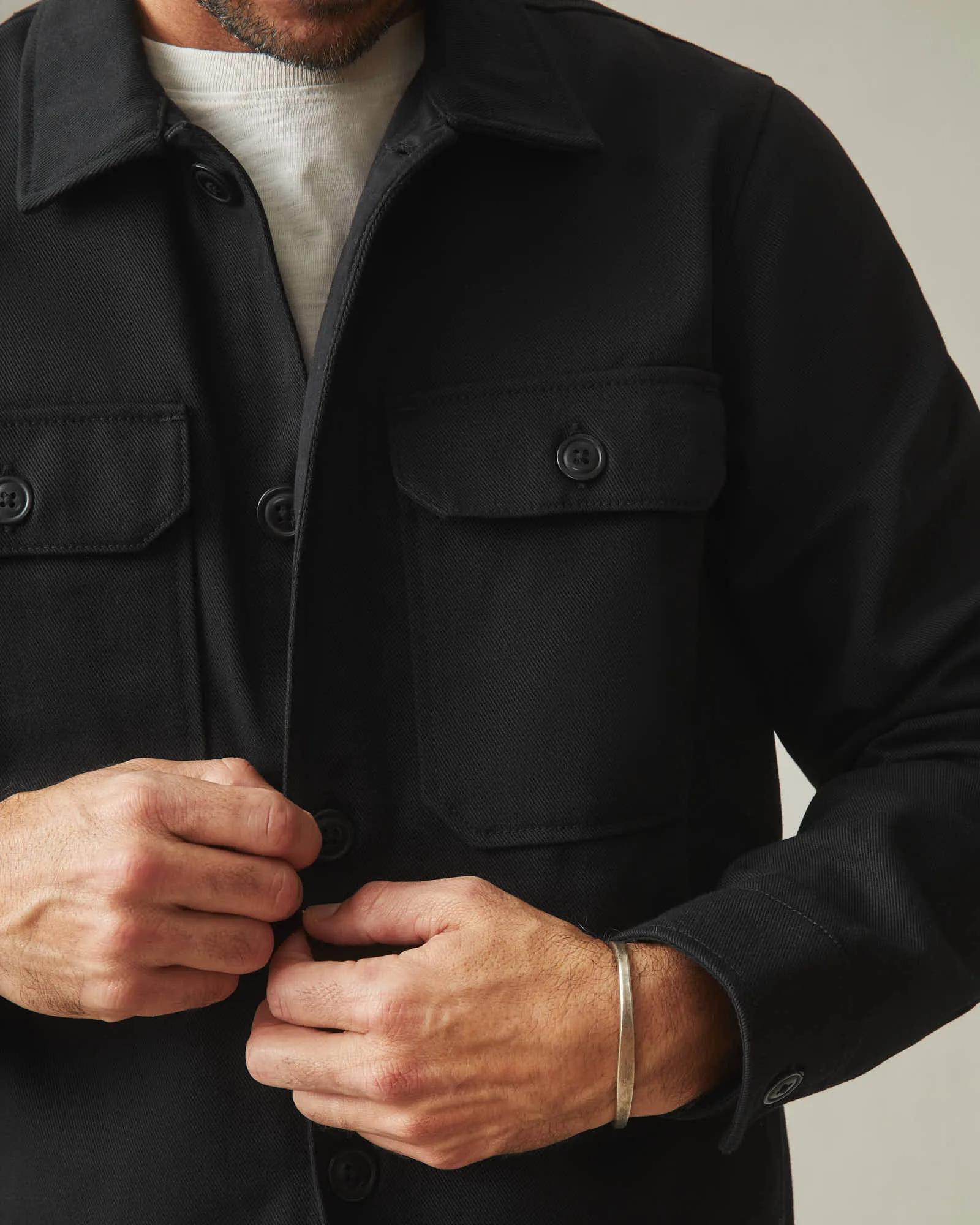 Men's Shirt Jacket - Black sold by American Giant product image thumbnail 4