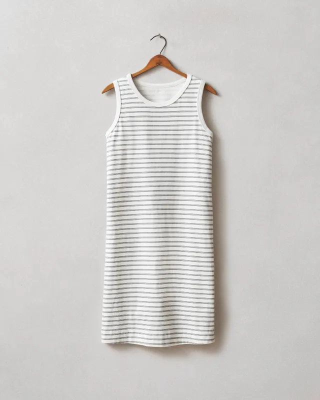 Women's Tank Dress - Flint Stone Stripe sold by American Giant