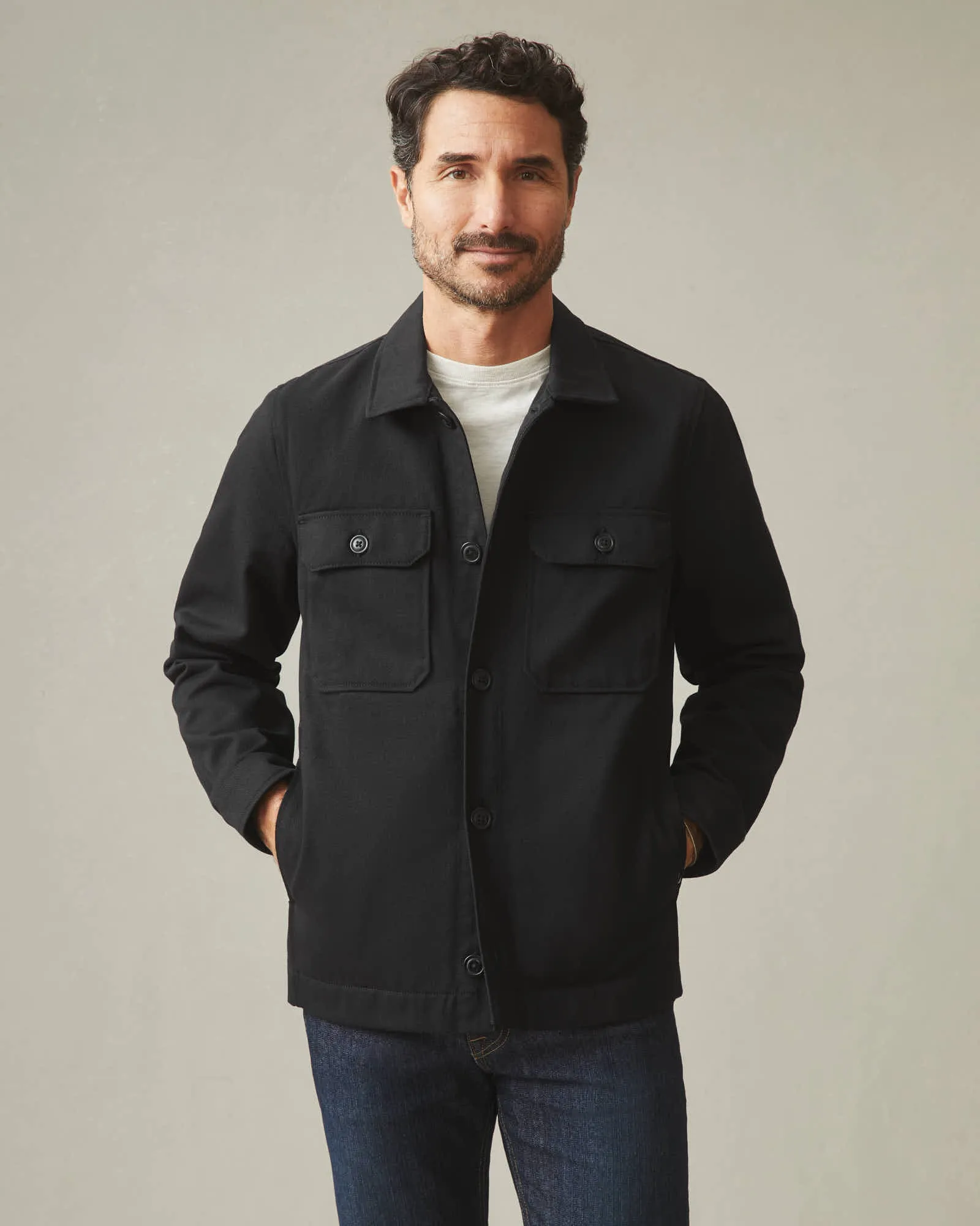 Men's Shirt Jacket - Black sold by American Giant product image thumbnail 5