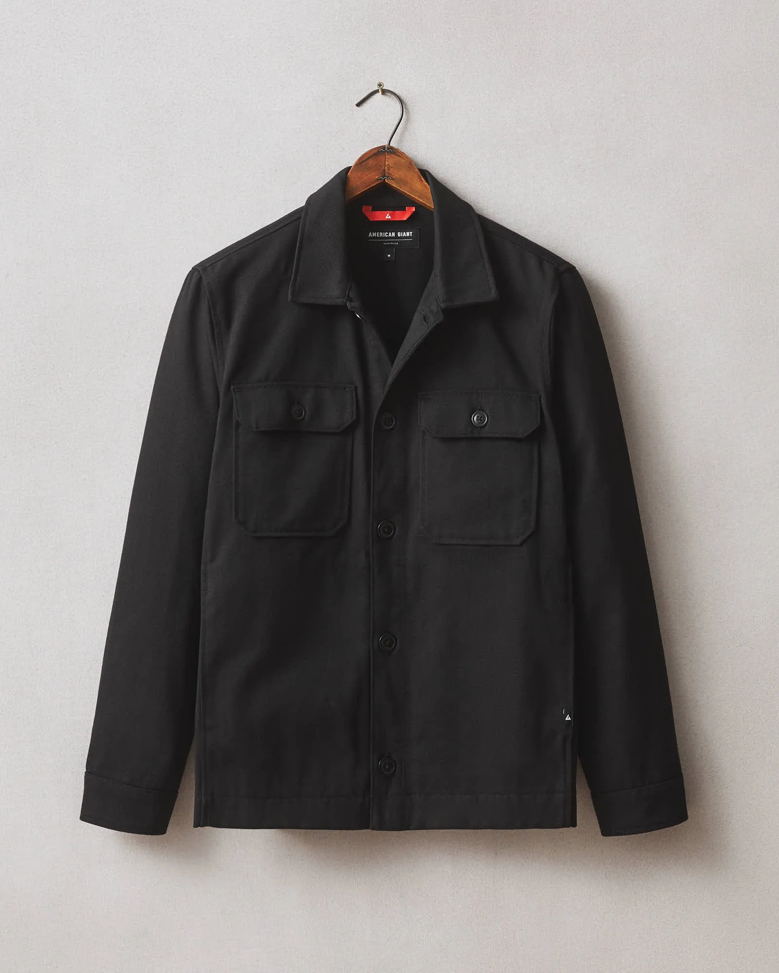Men's Shirt Jacket - Black sold by American Giant