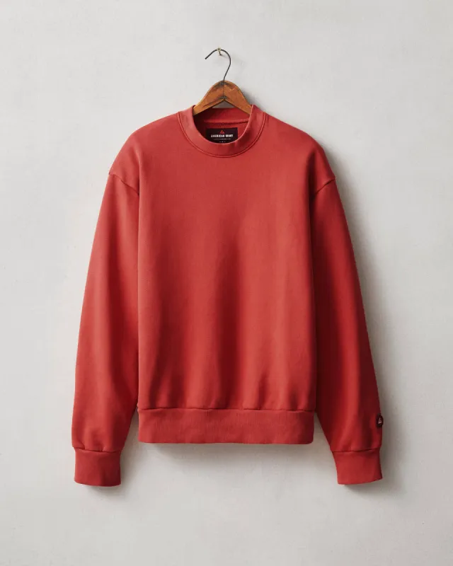 American Vintage Crew Sweatshirt - Washed Red sold by American Giant
