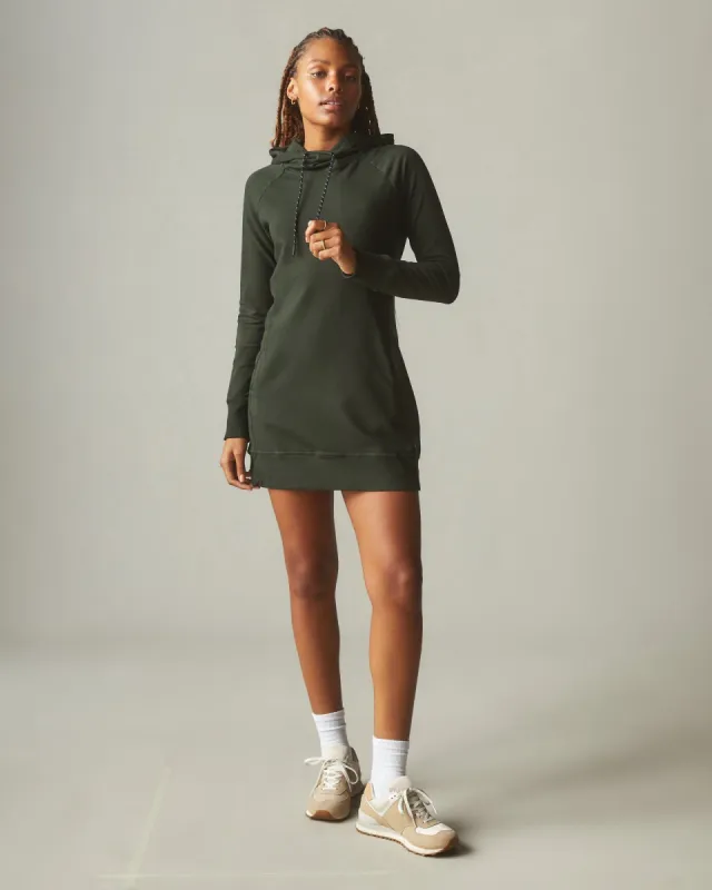 Women's Hoodie Dress - Dark Elm sold by American Giant