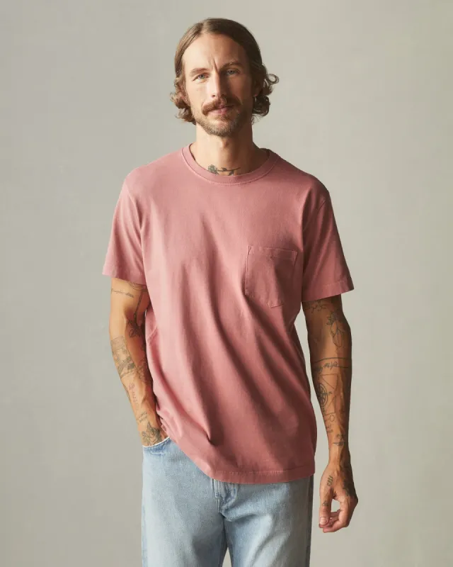 Men's Pocket Tee - Withered Rose sold by American Giant