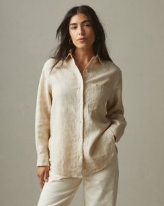 Easy Linen Long Sleeve Shirt - Cotton sold by American Giant