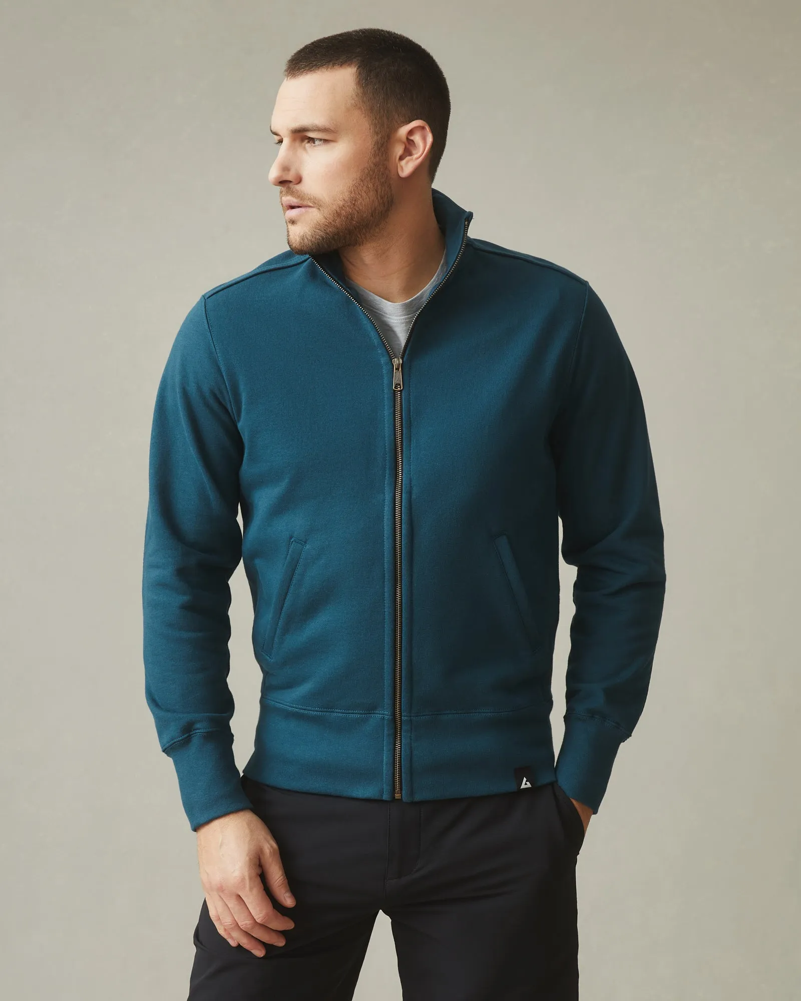 Moto Full Zip - Blue Mountain sold by American Giant product image thumbnail 2