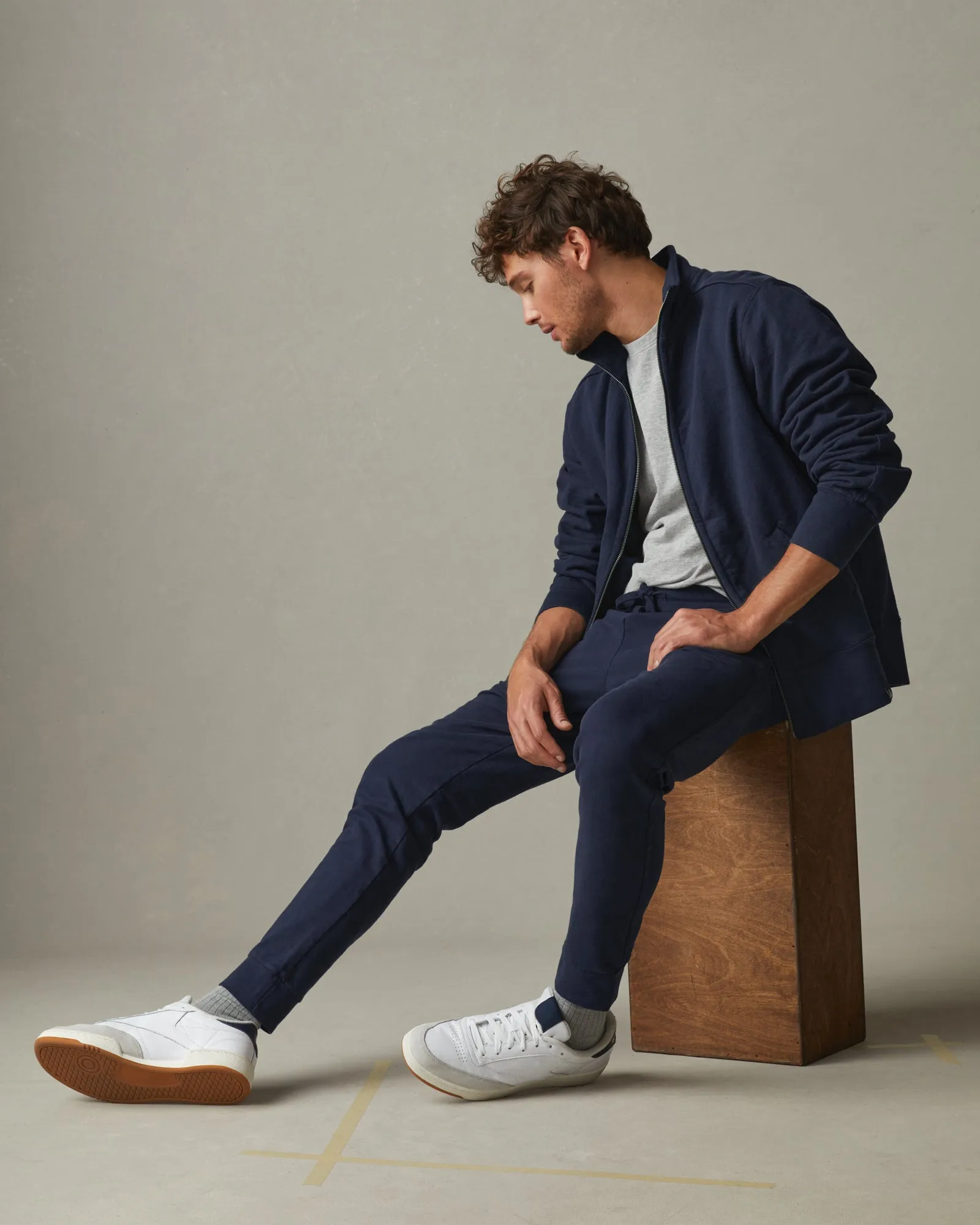 Men's French Terry Jogger - Oxford Blue sold by American Giant product image thumbnail 5