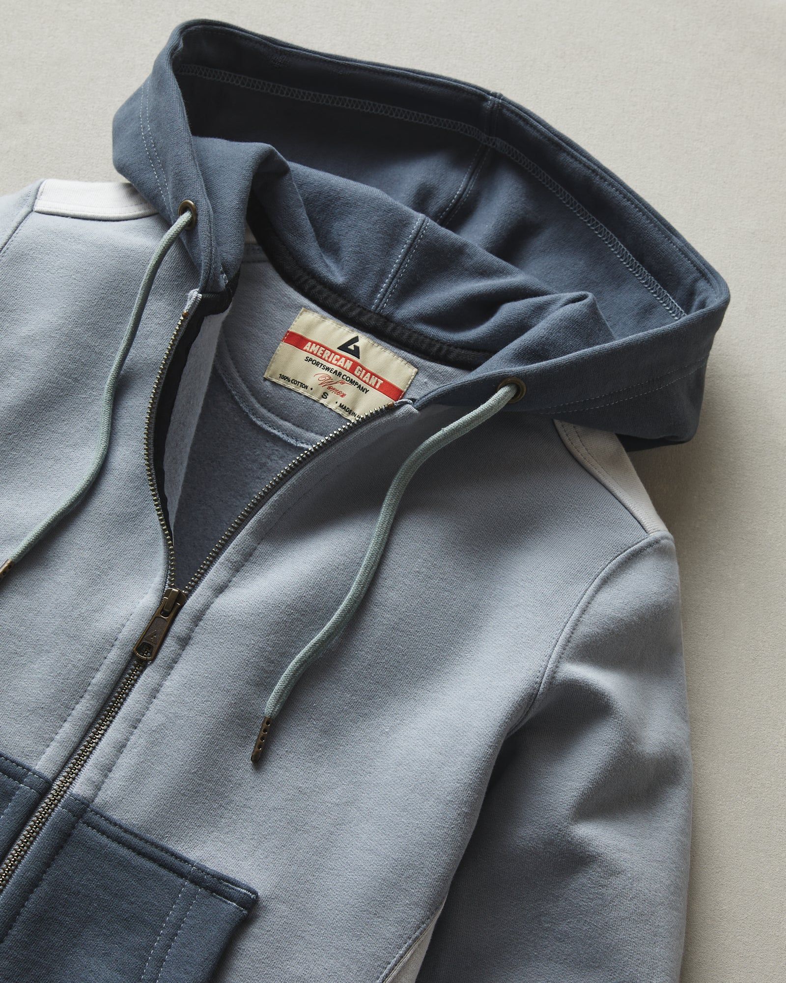 Women's Classic Full Zip - Dusty Blue Vault sold by American Giant product image thumbnail 5